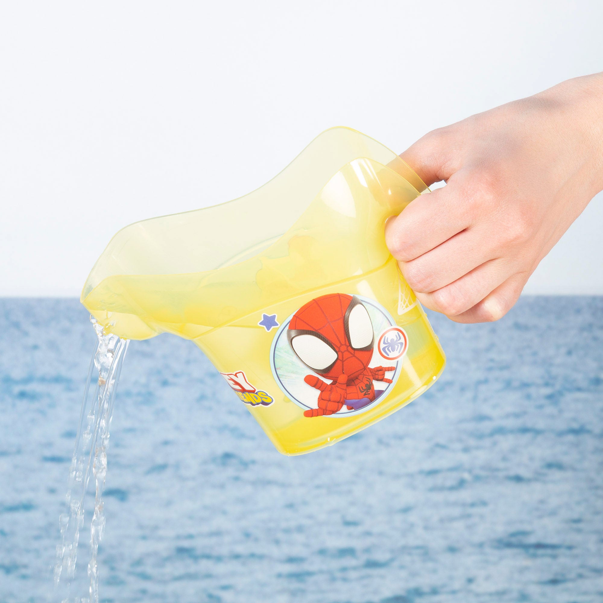 Marvel Spidey y su superequipo Set cubo playa Ø14 cm con accesorios y mochila transporte