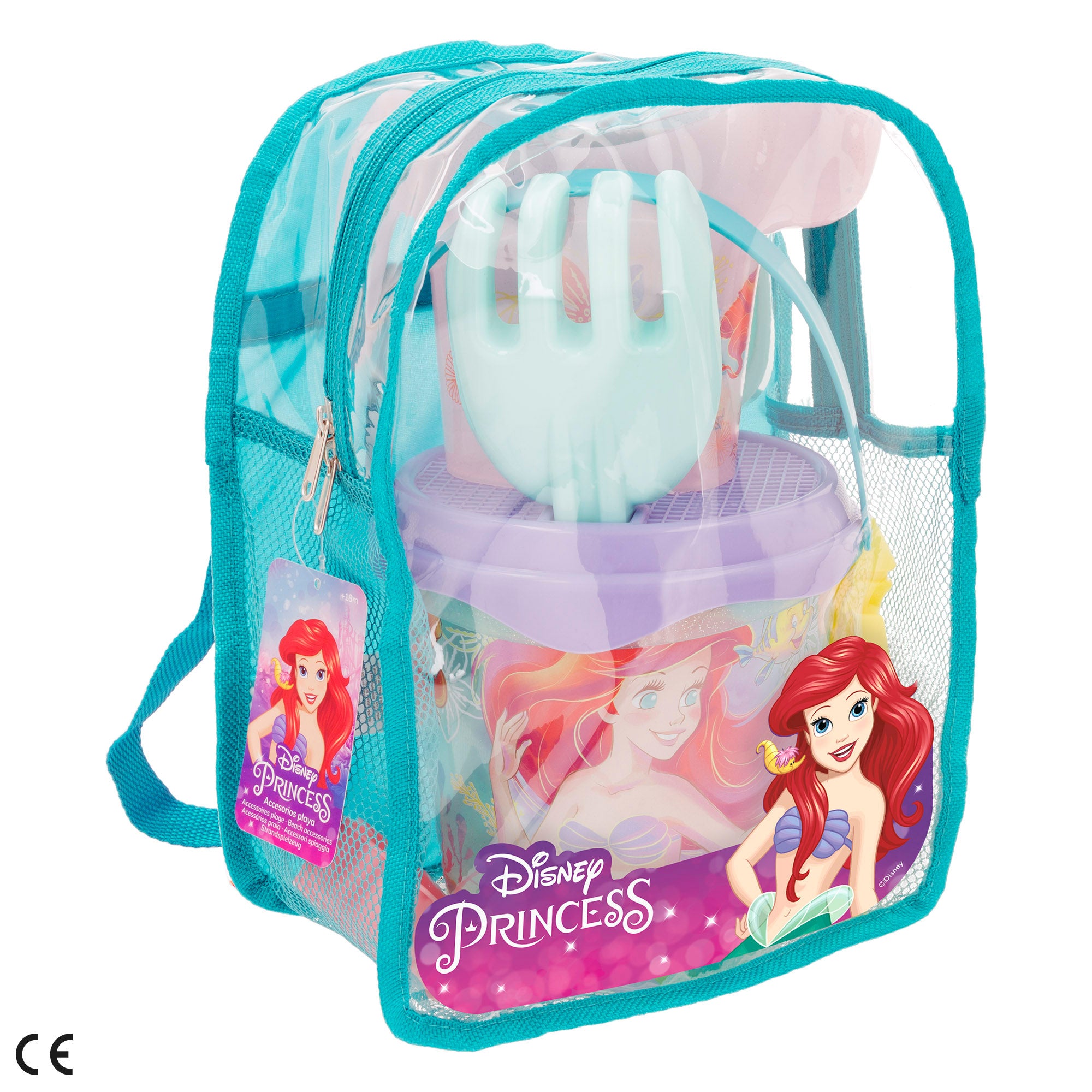 Disney Princess Cubo de playa con accesorios y mochila