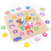 Peppa Pig Reloj interactivo infantil educativo de madera