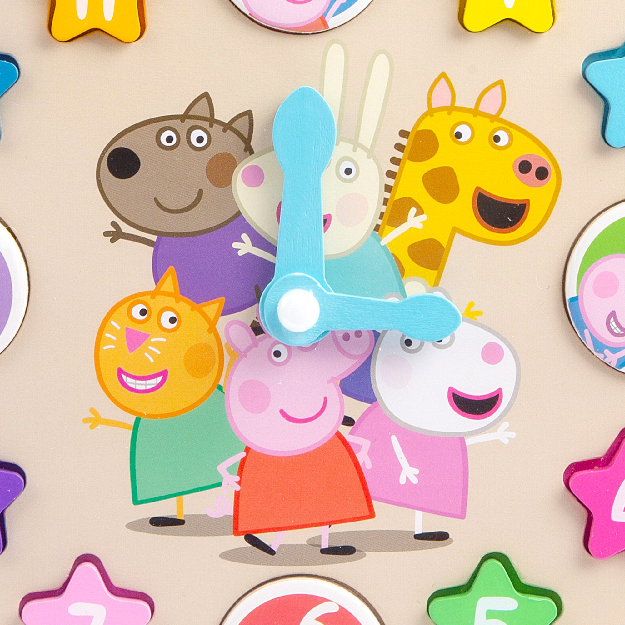 Peppa Pig Reloj interactivo infantil educativo de madera