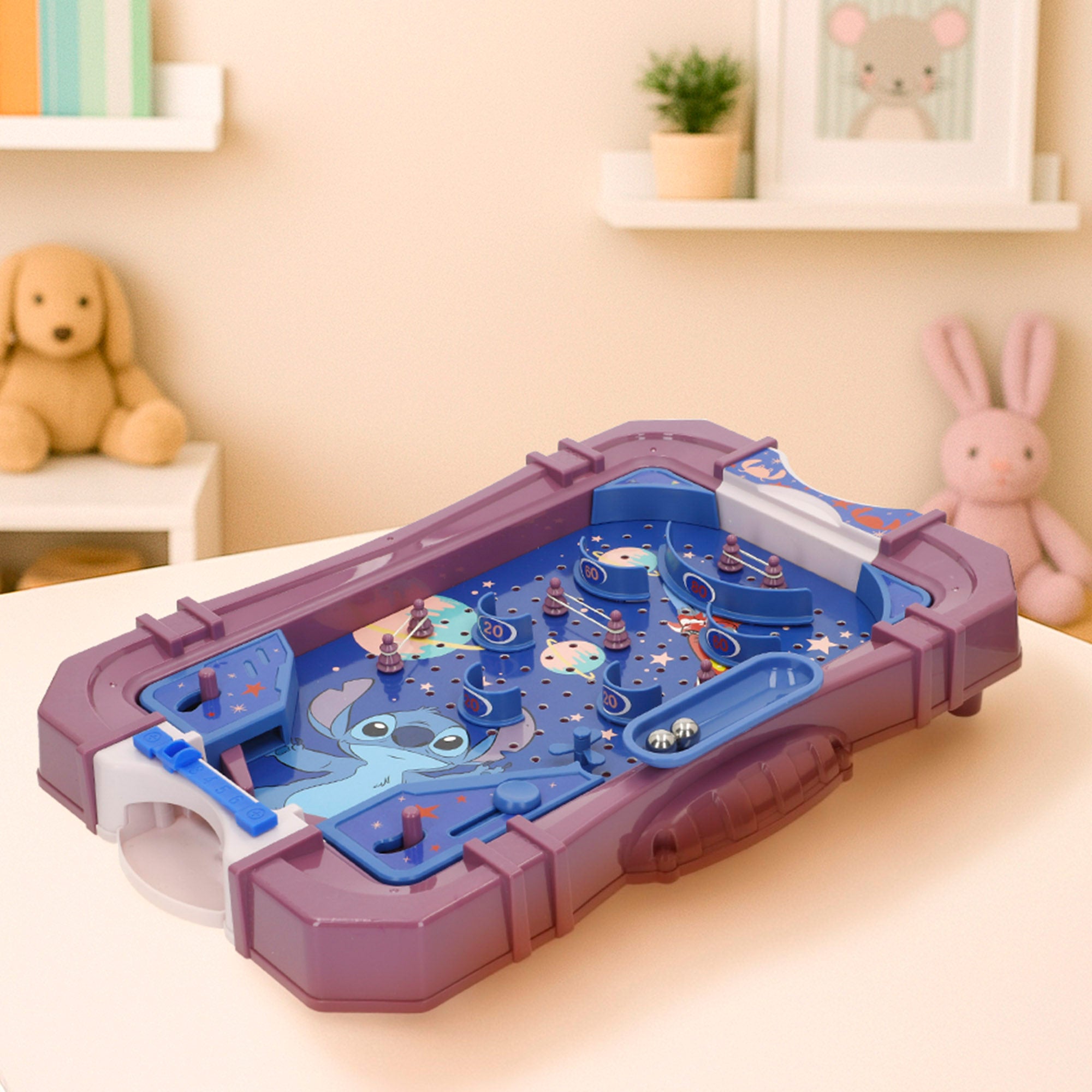 Stitch Pinball de mesa infantil 26x38x8 cm