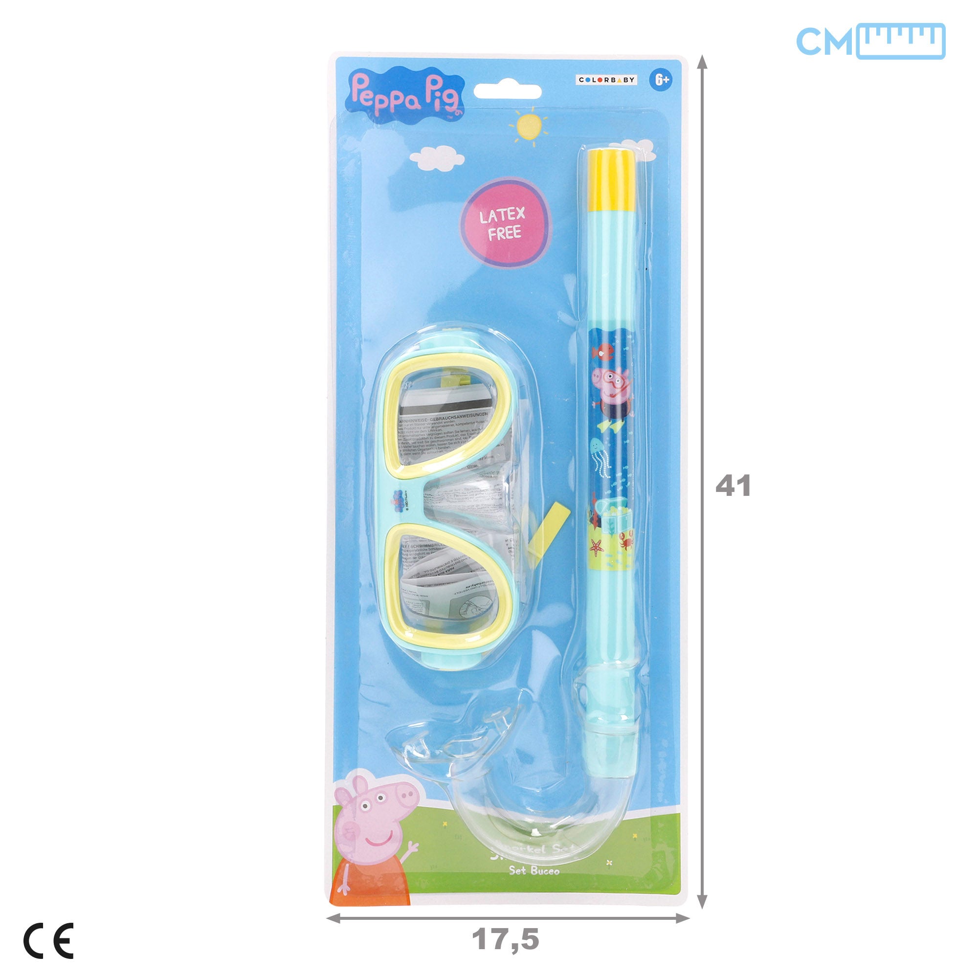 Peppa Pig Set máscara y tubo de buzeo