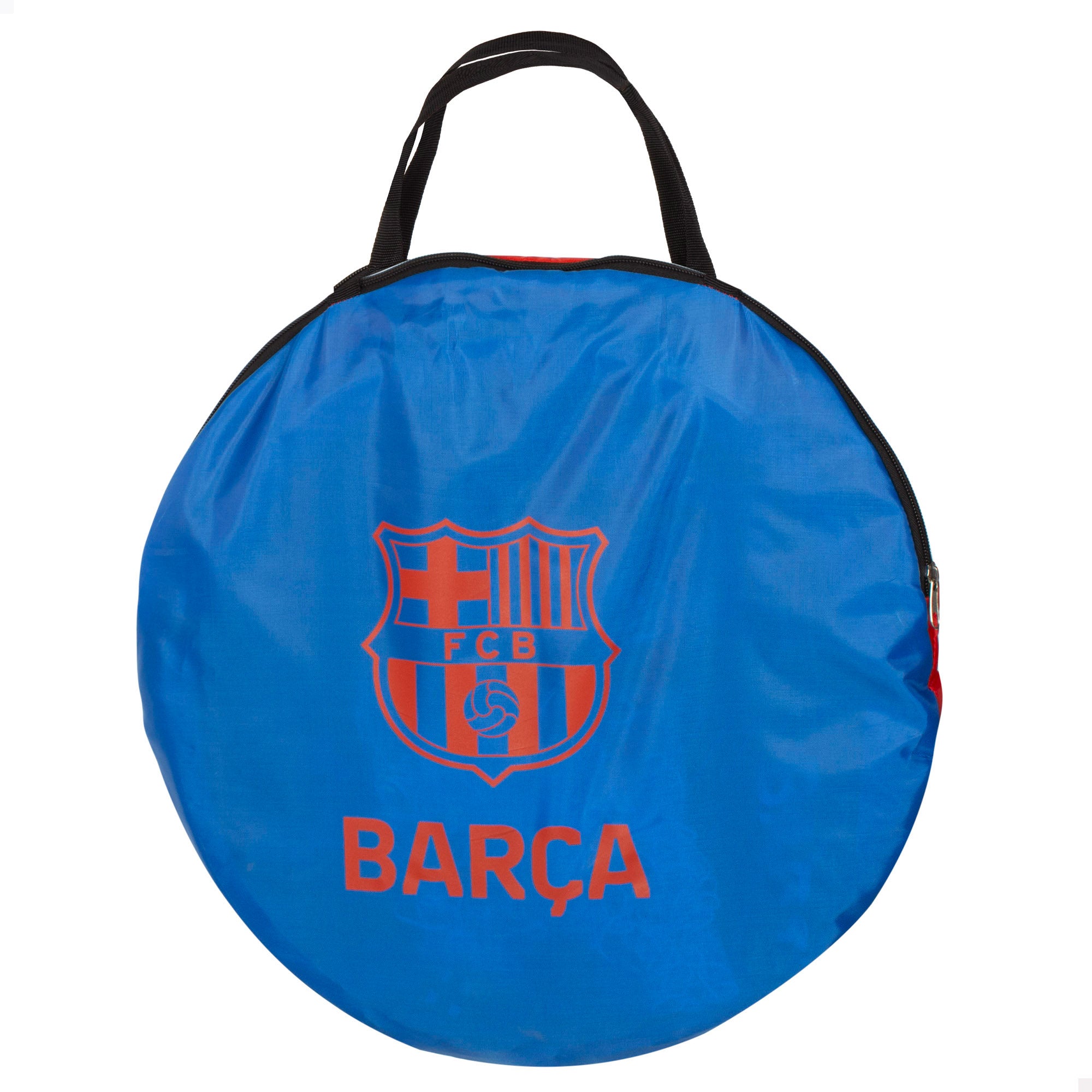 Barça Portería 4 en 1 pop-up con diana 120x80x80 cm