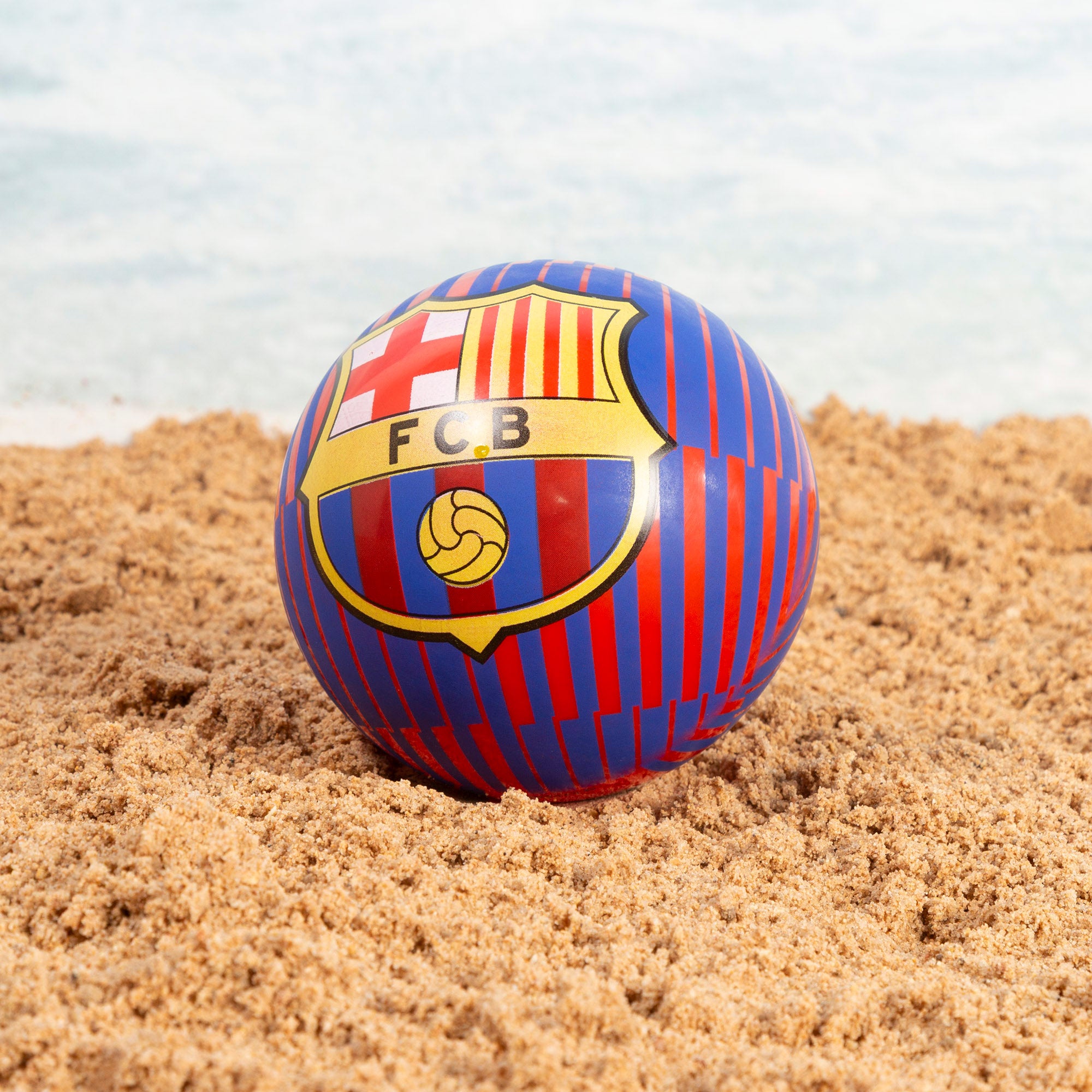 FC Barcelona Cubo de playa con accesorios y balón del equipo
