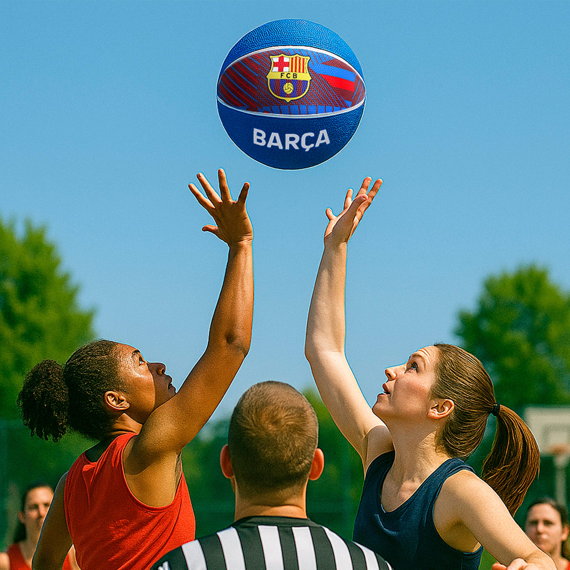 Barça Balón de baloncesto talla 7 (deshinchado)