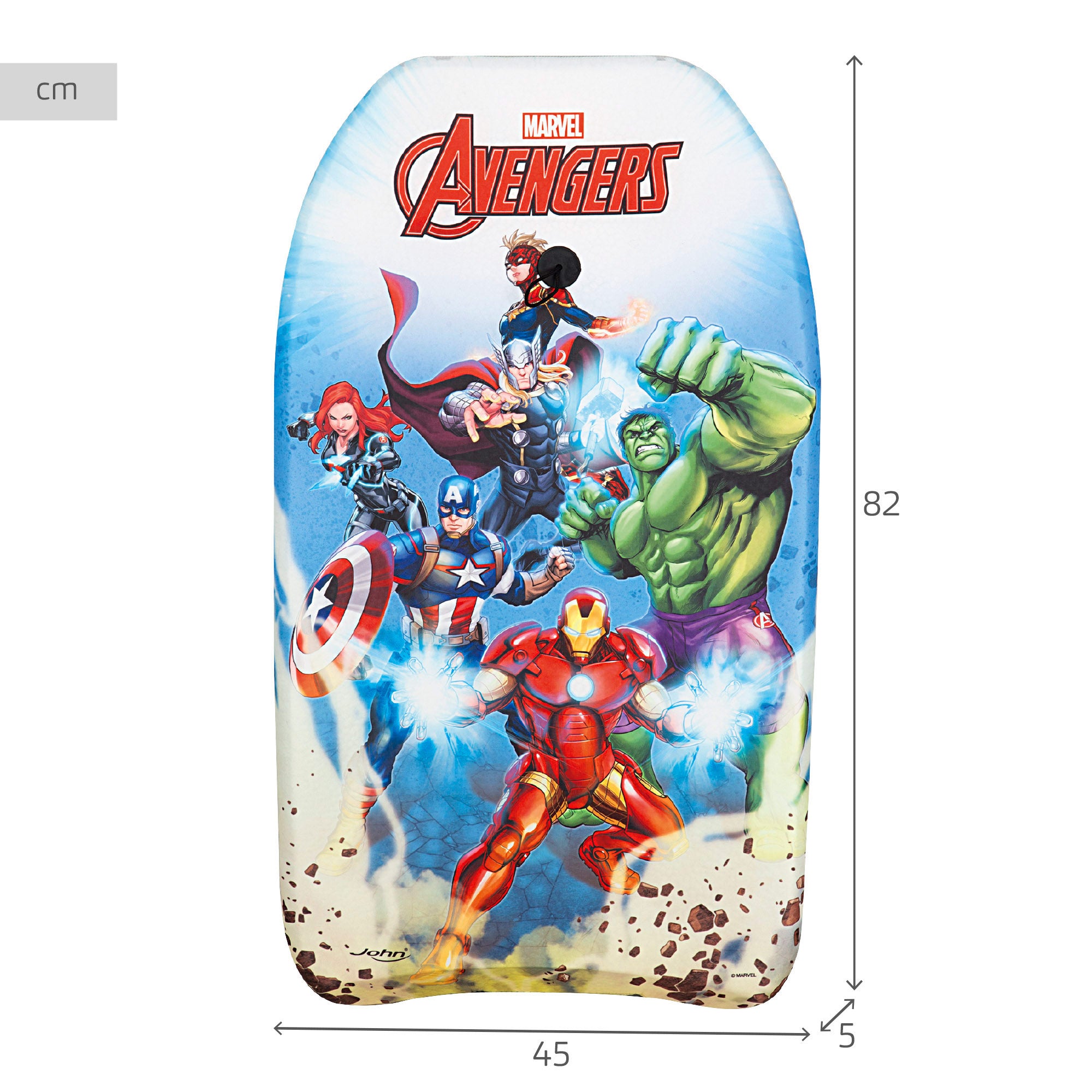Avengers Tabla bodyboard infantil 82 cm