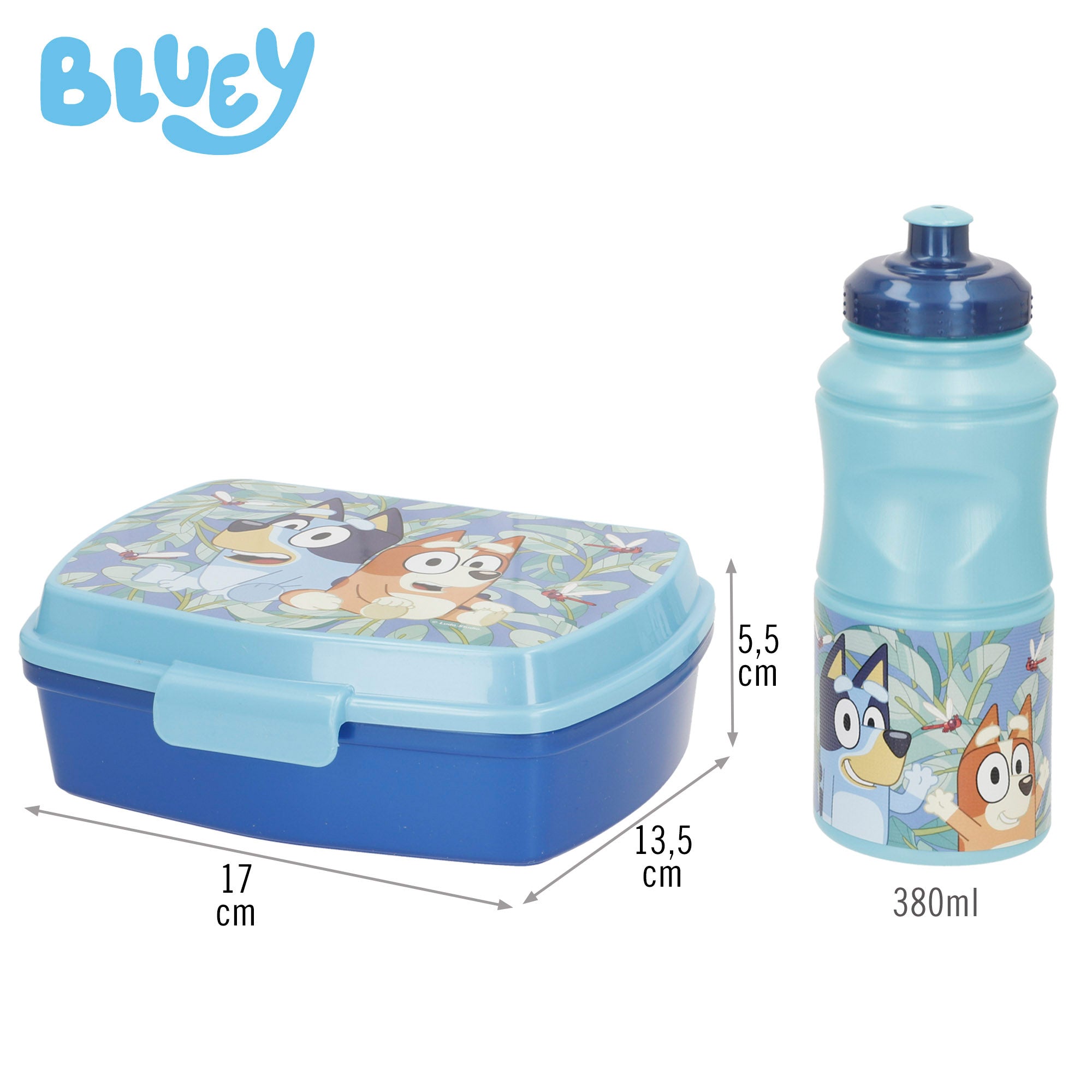 Bluey Pack fiambrera y botella infantil