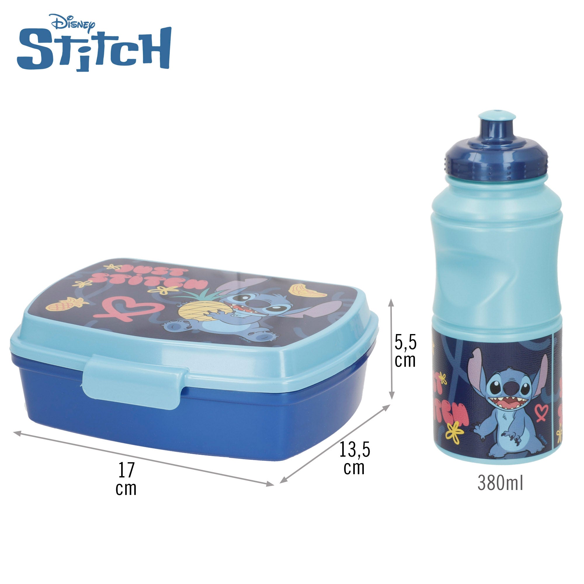 Stitch Pack fiambrera y botella infantil