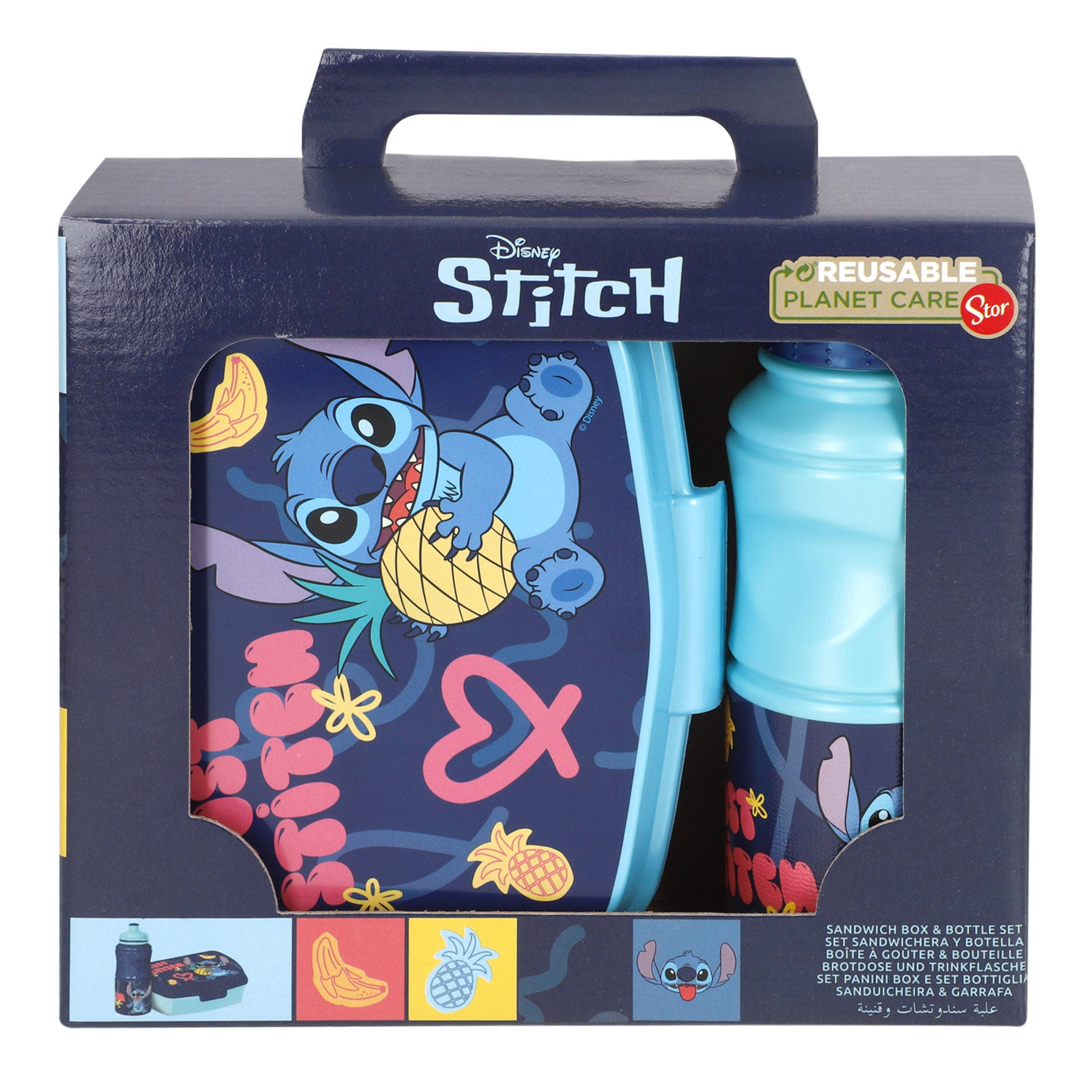 Stitch Pack fiambrera y botella infantil