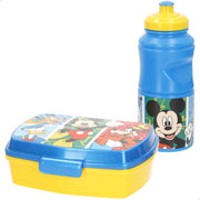 Mickey Mouse Set infantil sandwichera y botella 380 ml colegio