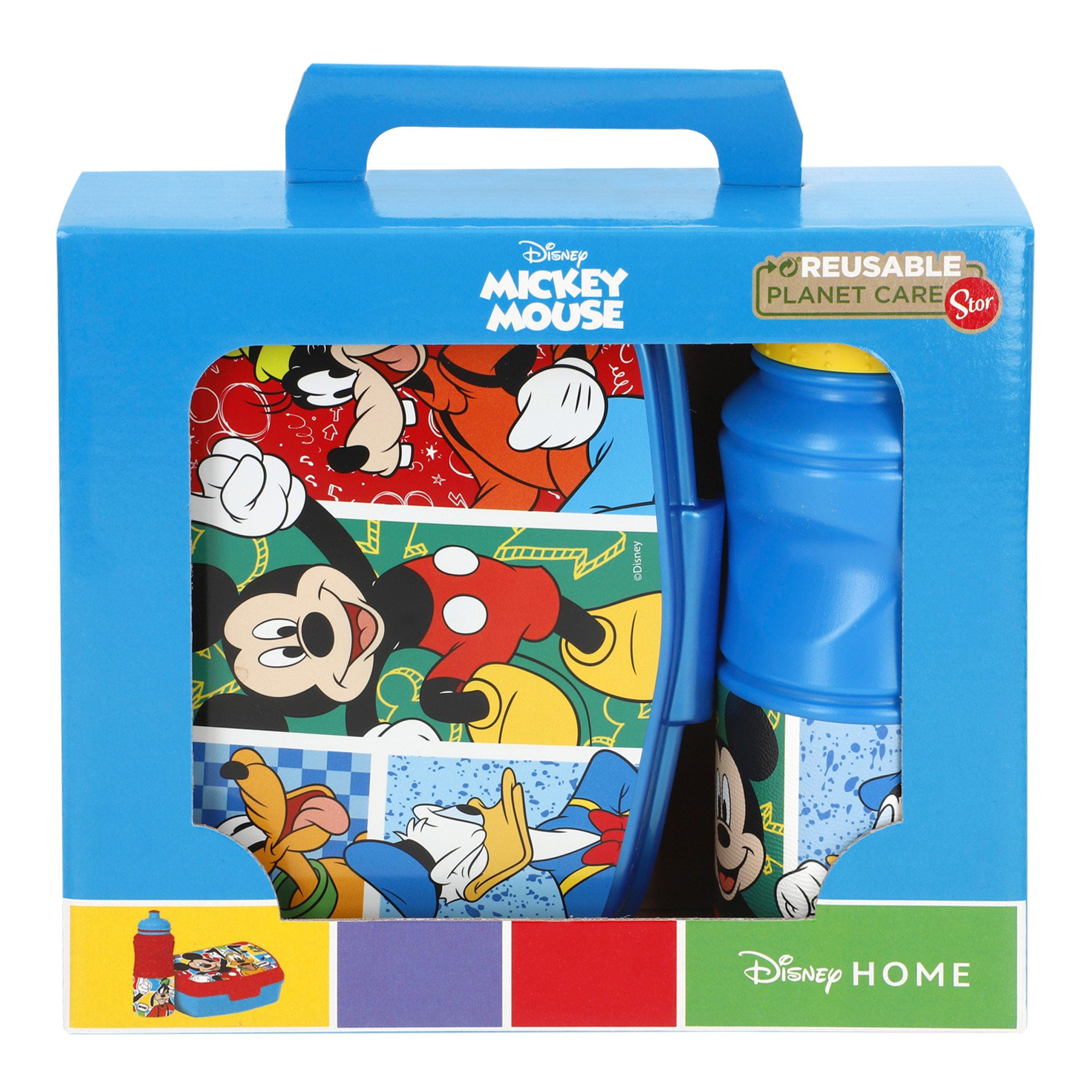 Mickey Mouse Set infantil sandwichera y botella 380 ml colegio
