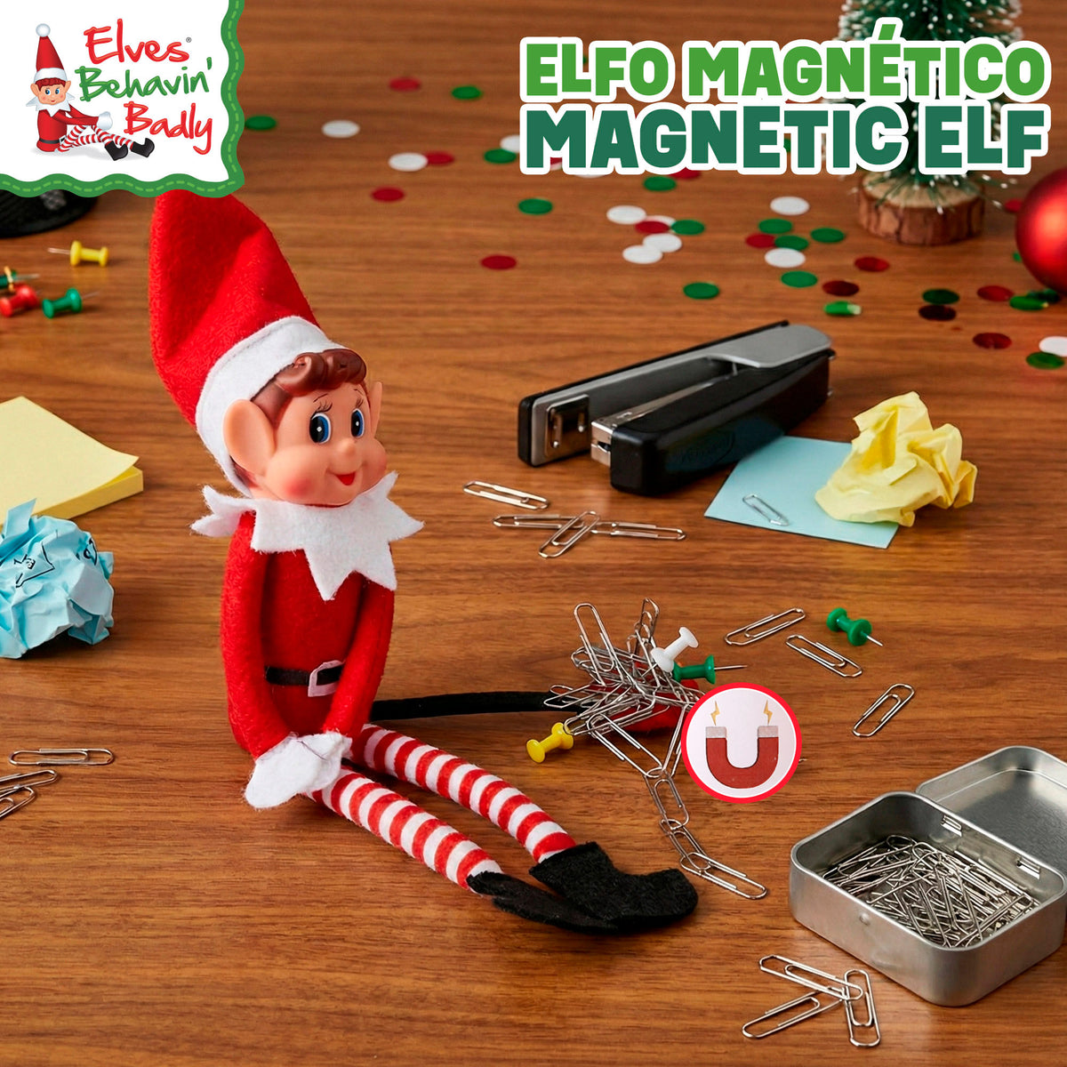 Elves Behavin' Badly Elfo travieso original (chico o chica) con imán magnético 25 cm