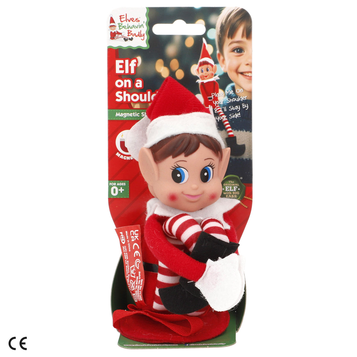 Elves Behavin' Badly Elfo travieso original (chico o chica) con imán magnético 25 cm