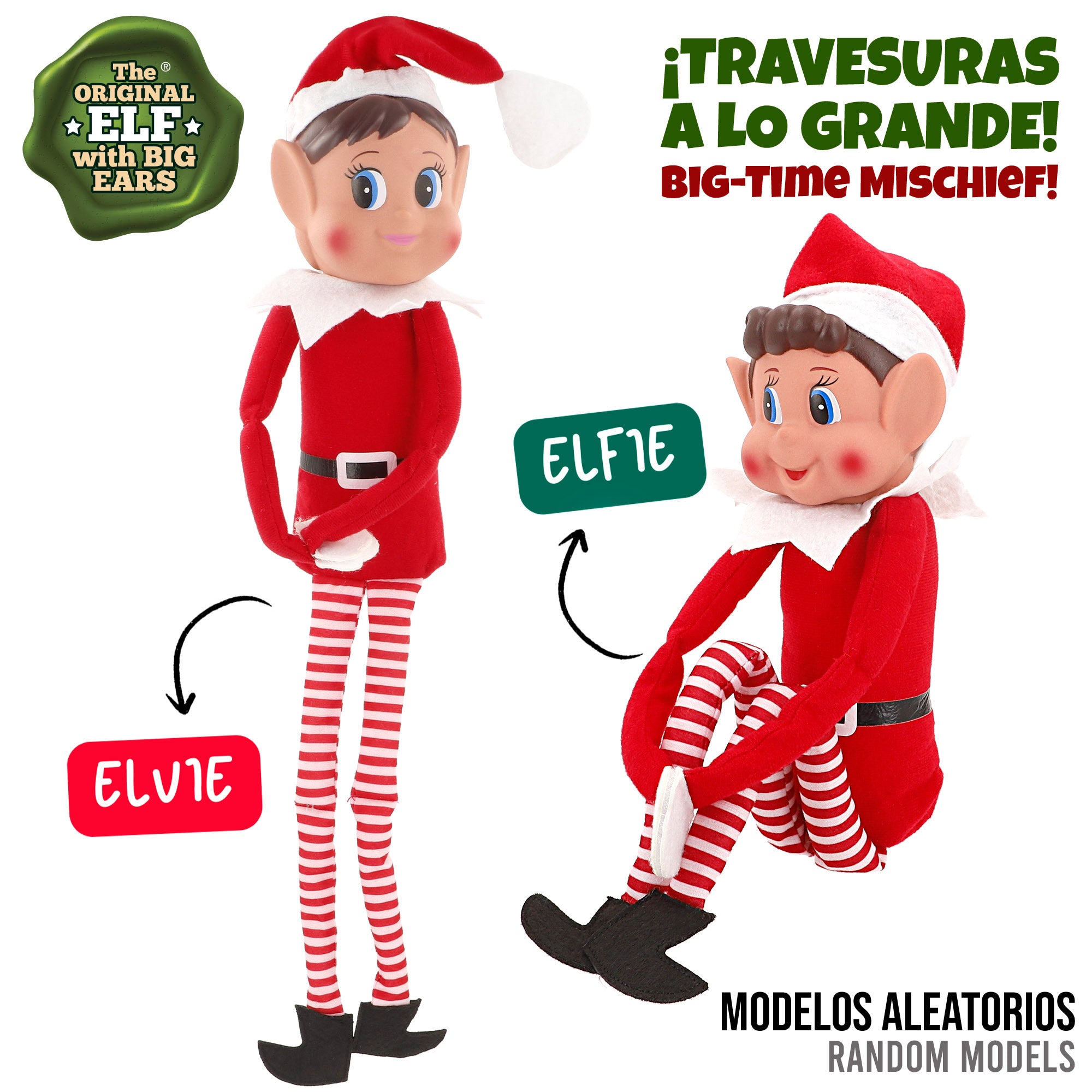 Elves Behavin' Badly Elfo travieso jumbo Elfie o Elvie