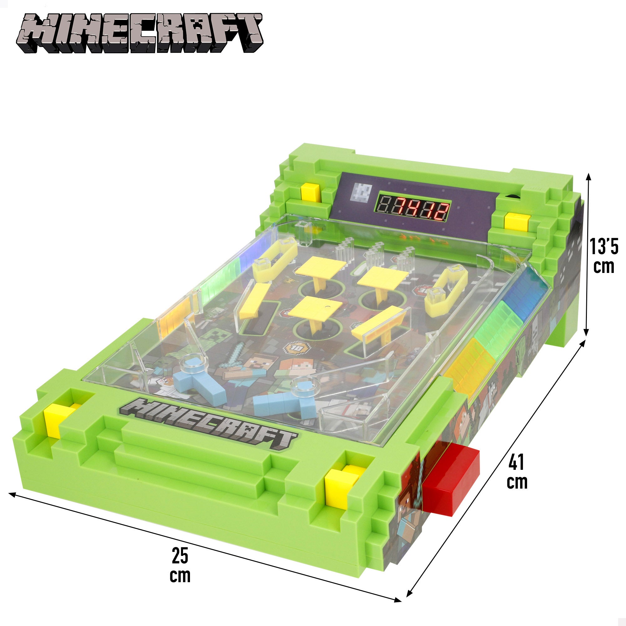 Minecraft Pinball arcade de mesa con luz y sonido
