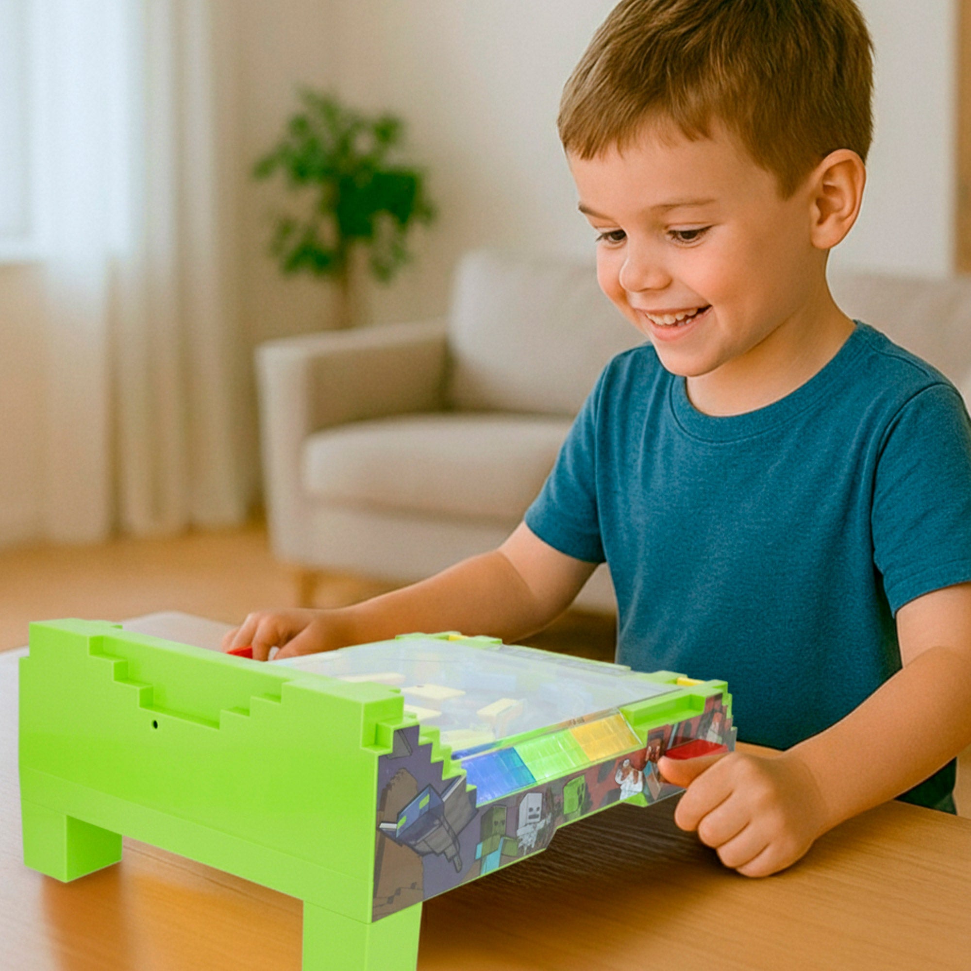 Minecraft Pinball arcade de mesa con luz y sonido