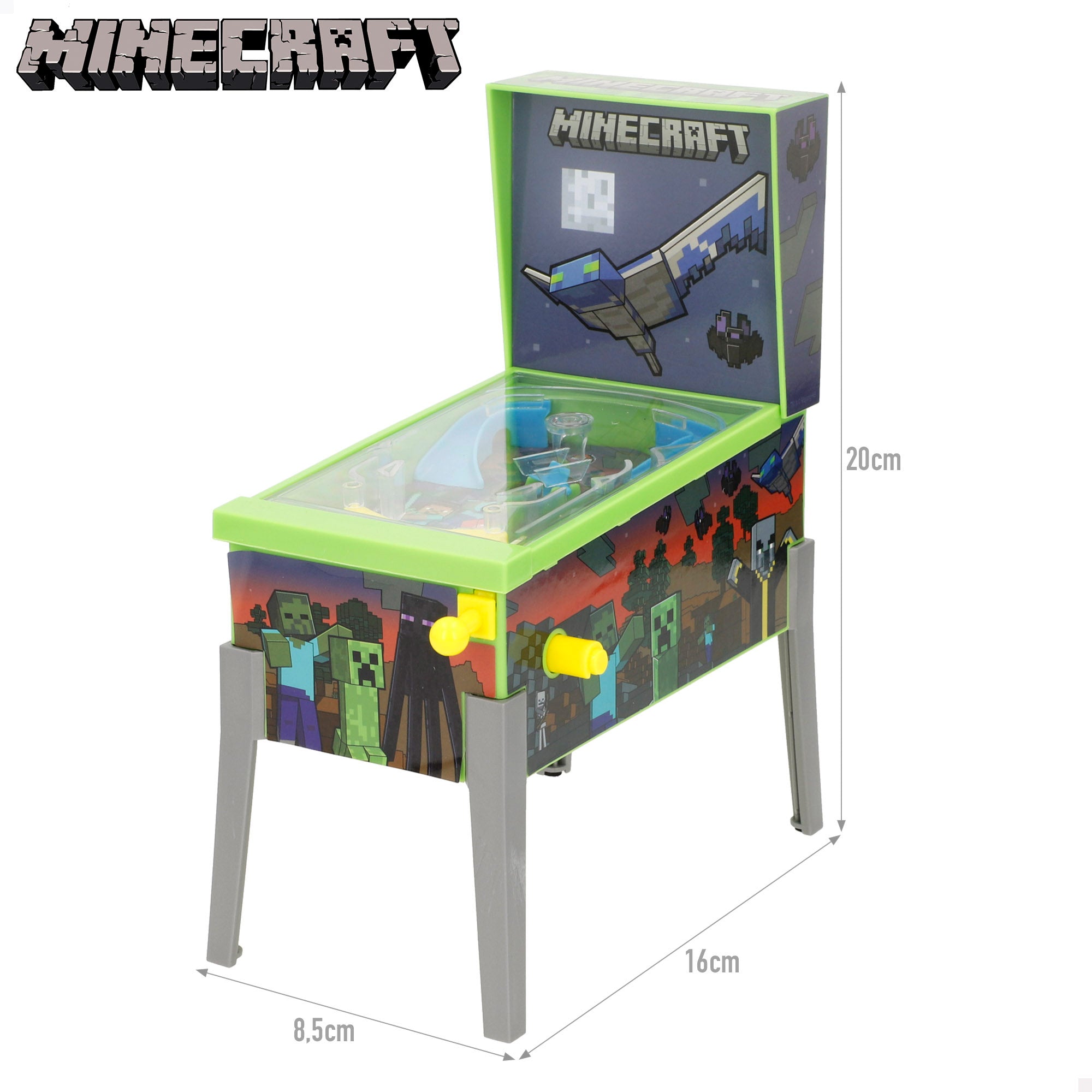 Minecraft Mini pinball arcade 16x8,5x26 cm
