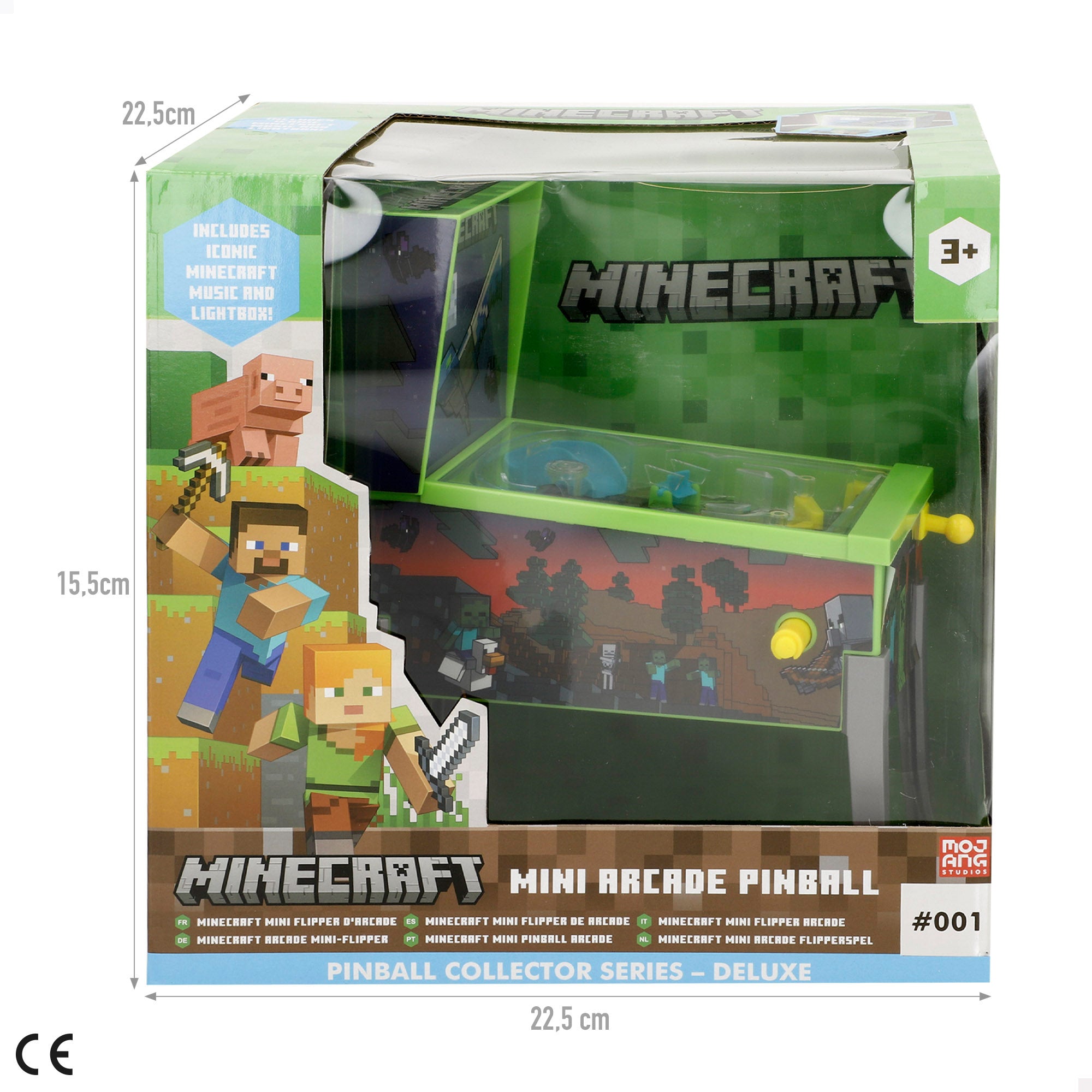 Minecraft Mini pinball arcade 16x8,5x26 cm
