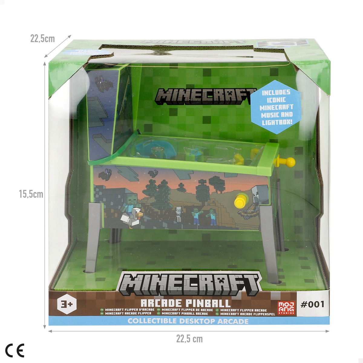 Minecraft Mini pinball arcade 16x8,5x26 cm