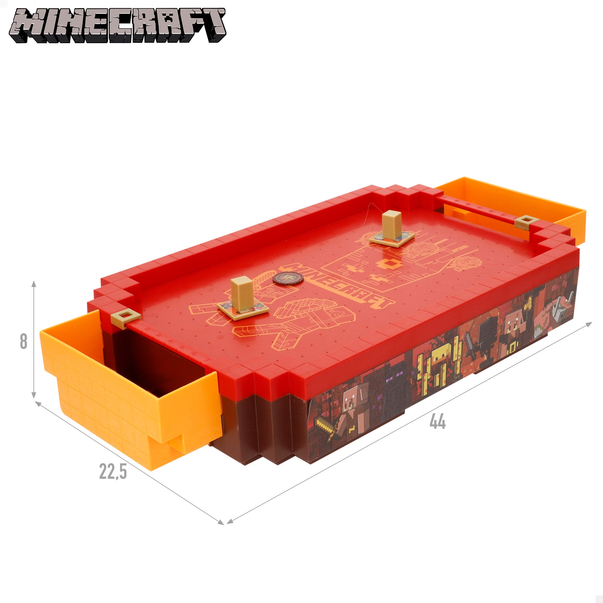 Minecraft Air hockey de mesa Nether