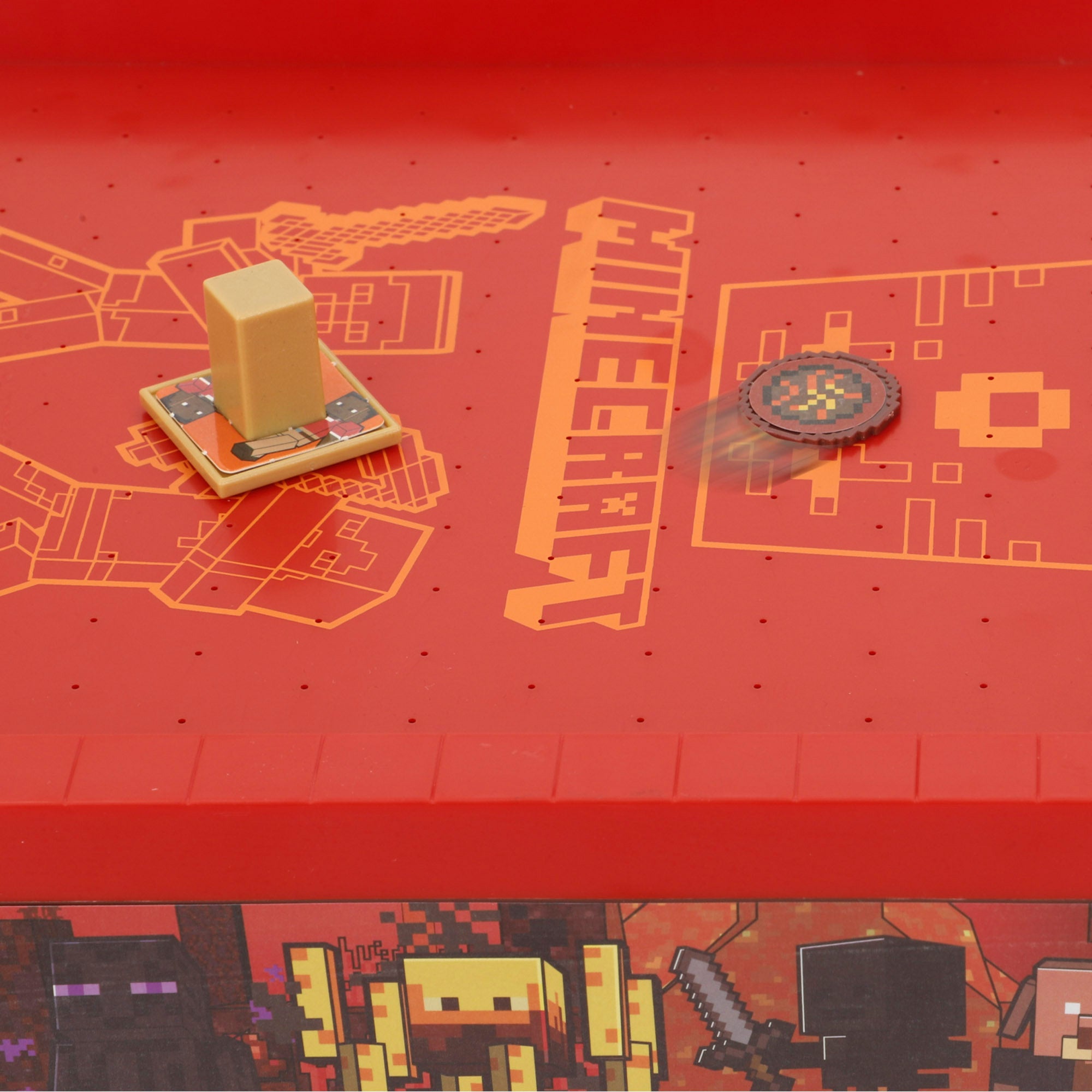 Minecraft Air hockey de mesa Nether