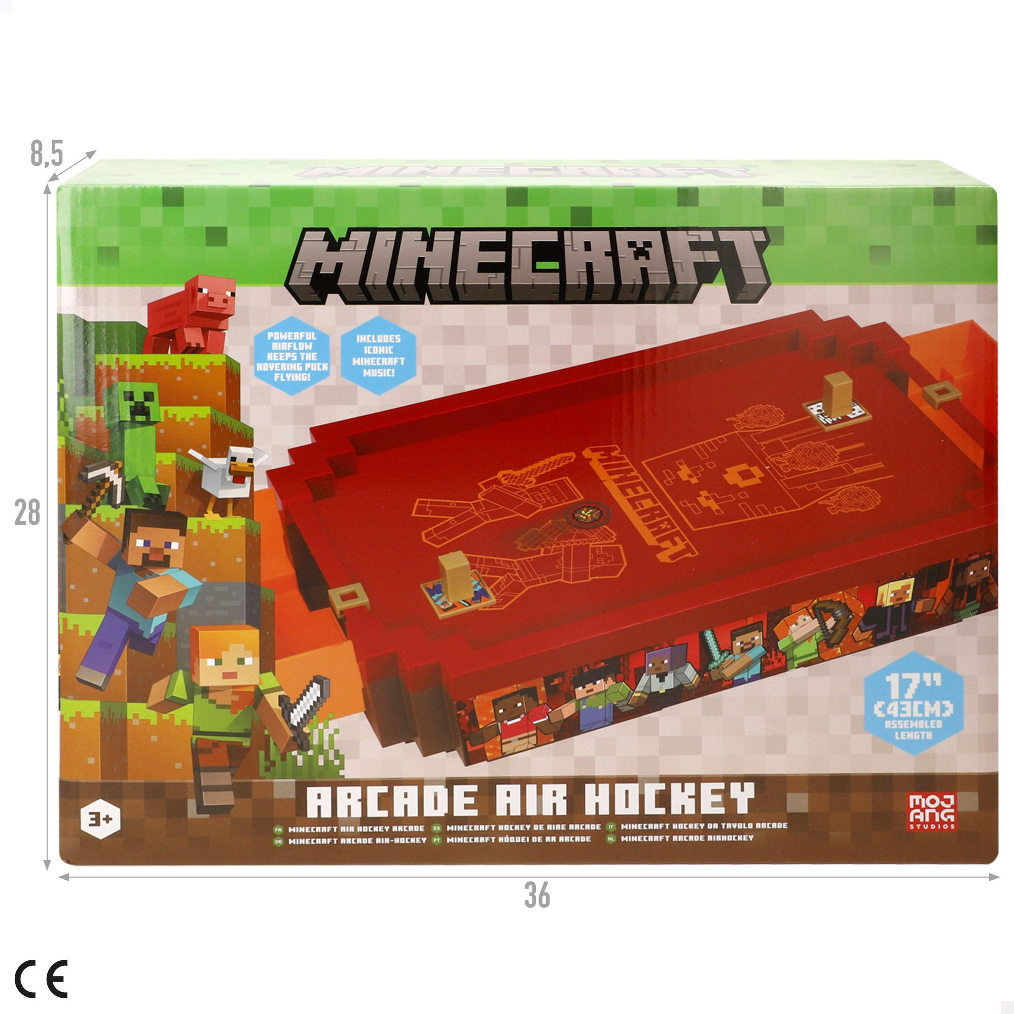 Minecraft Air hockey de mesa Nether