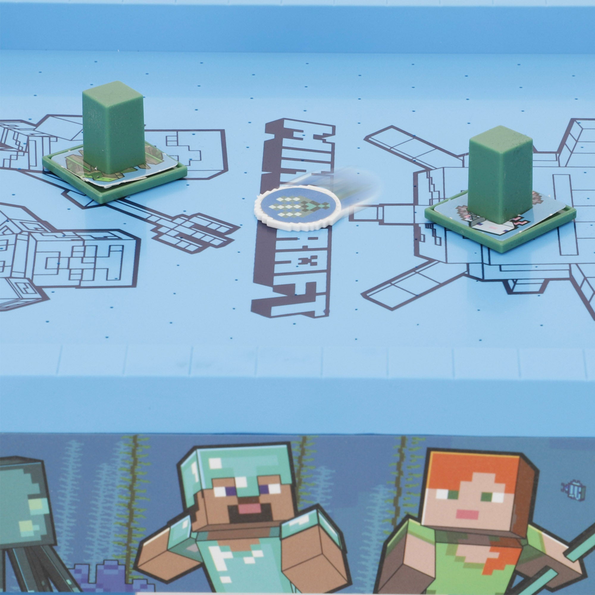 Minecraft Air hockey de mesa Underwater