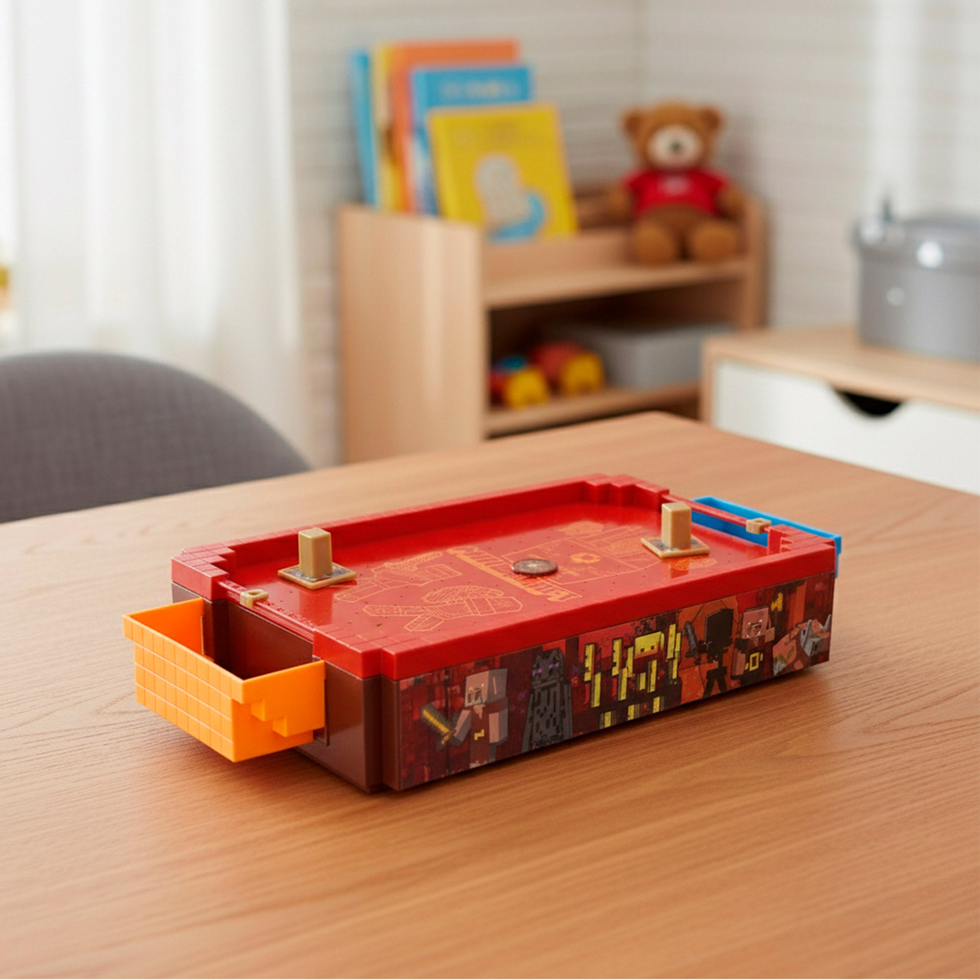 Minecraft Mini air hockey de mesa Nether