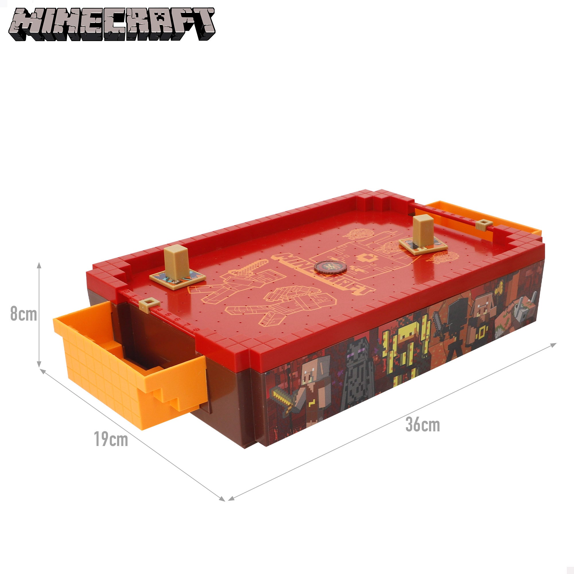 Minecraft Mini air hockey de mesa Nether