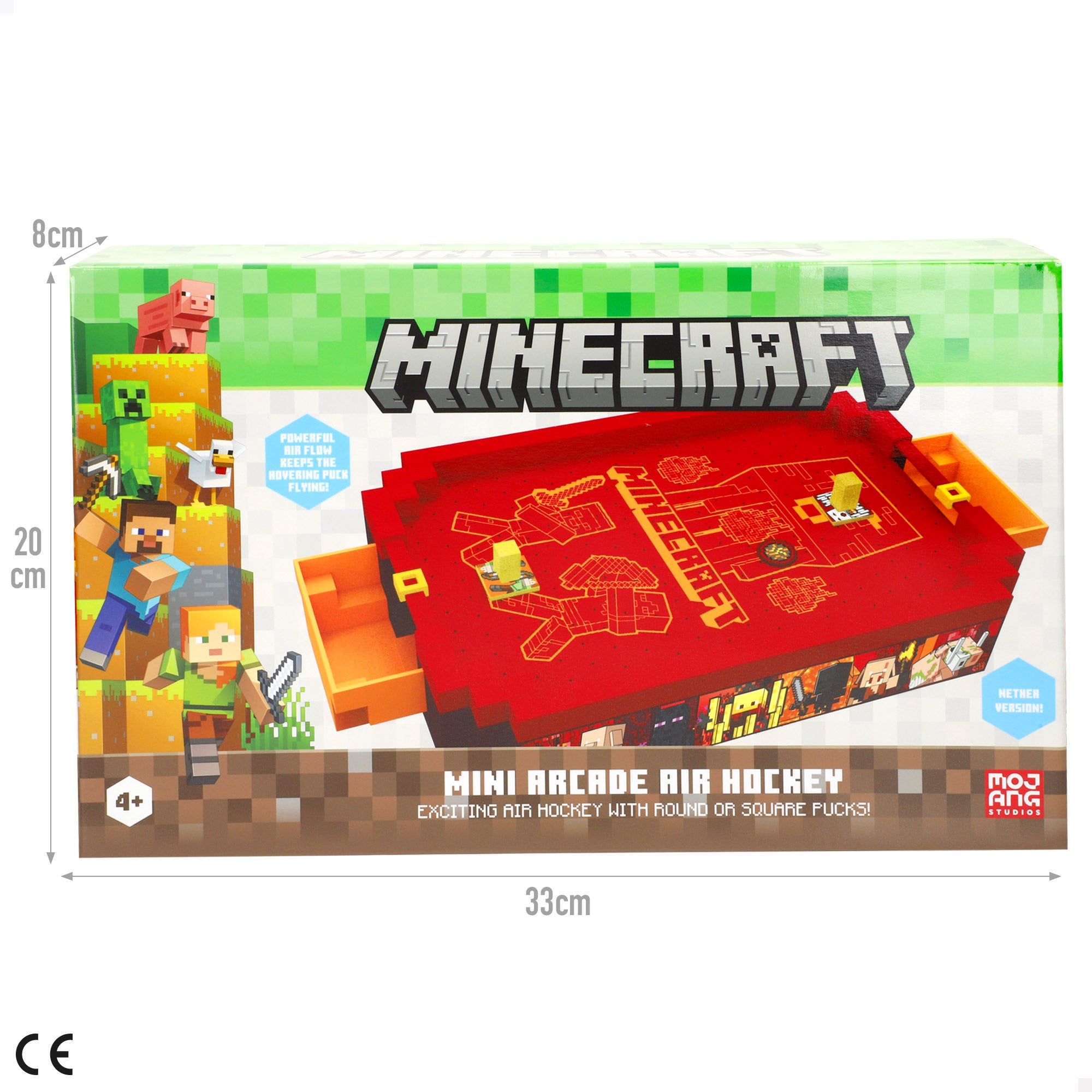 Minecraft Mini air hockey de mesa Nether