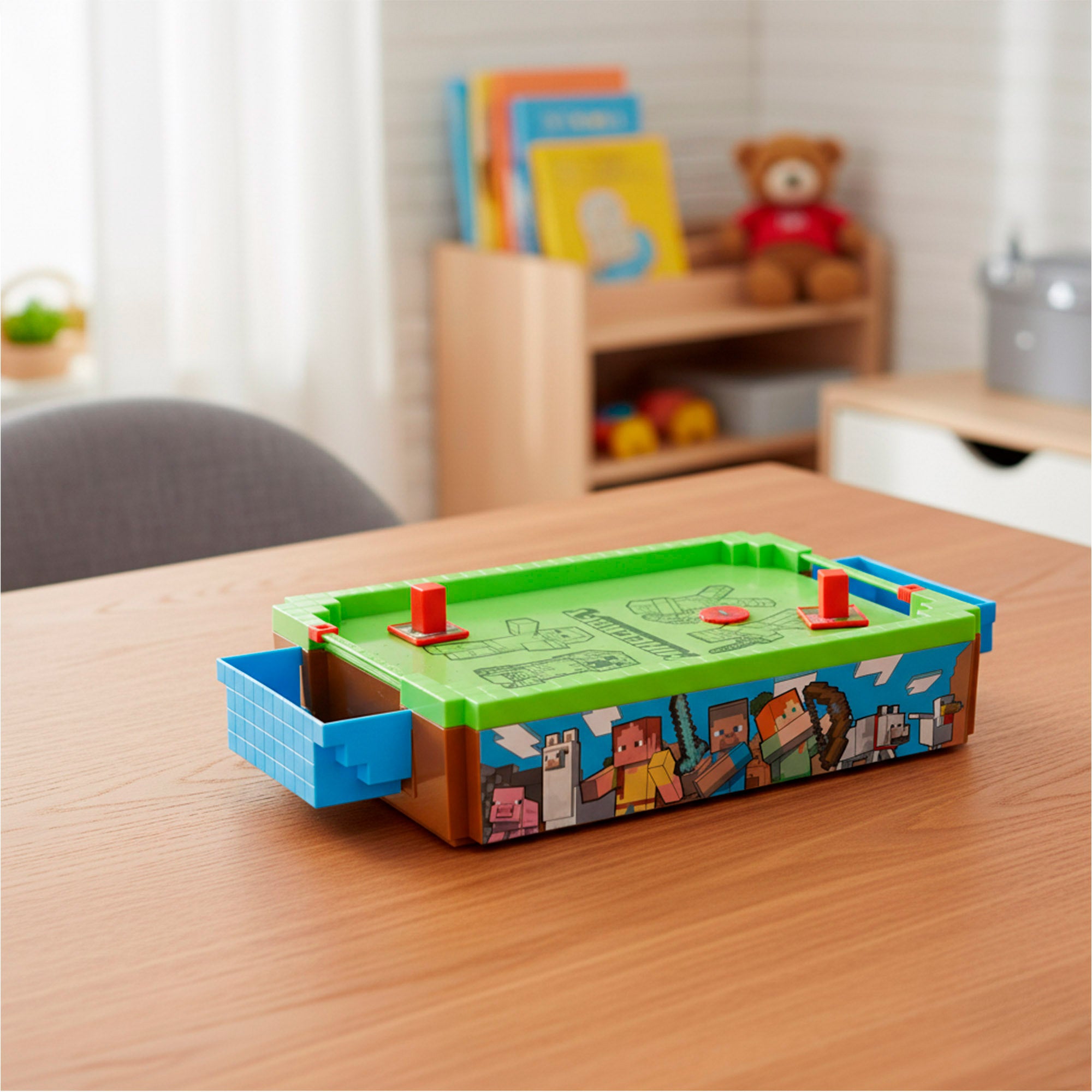 Minecraft Mini air hockey de mesa Overworld 36x19x7,5 cm