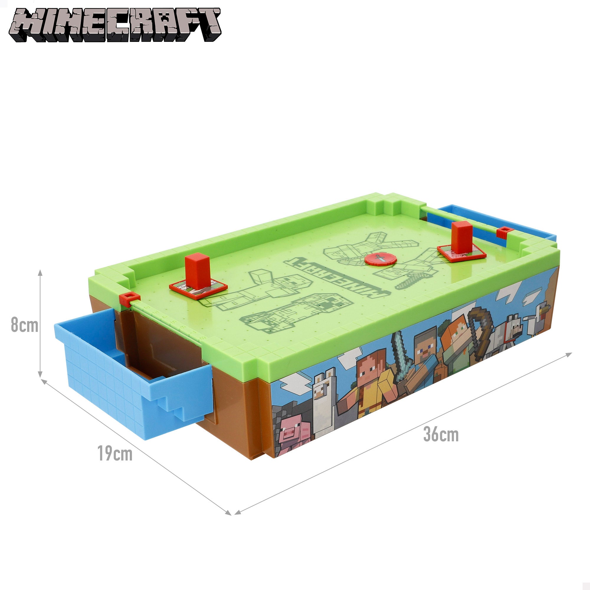 Minecraft Mini air hockey de mesa Overworld 36x19x7,5 cm