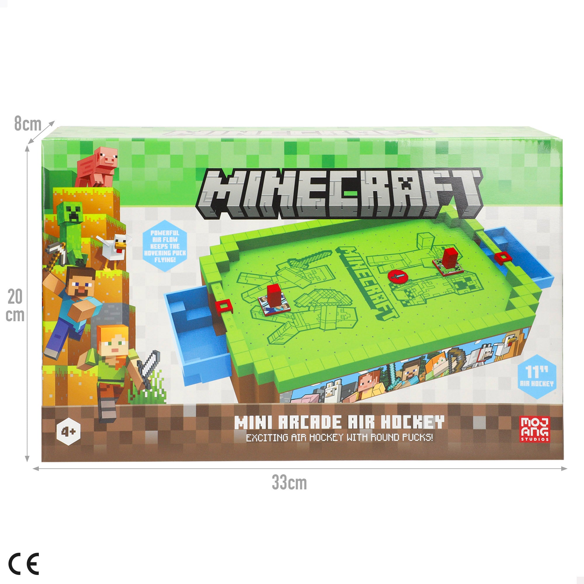 Minecraft Mini air hockey de mesa Overworld 36x19x7,5 cm
