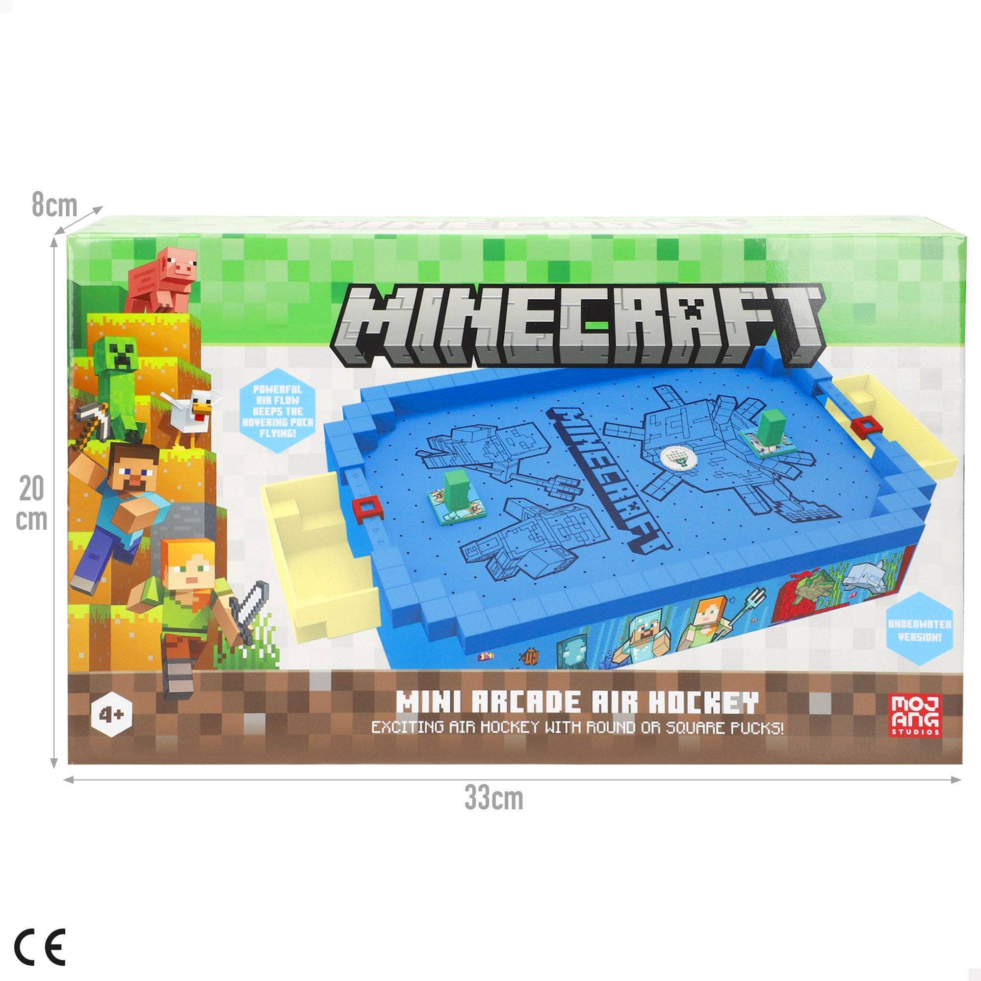Minecraft Mini air hockey de mesa Underwater