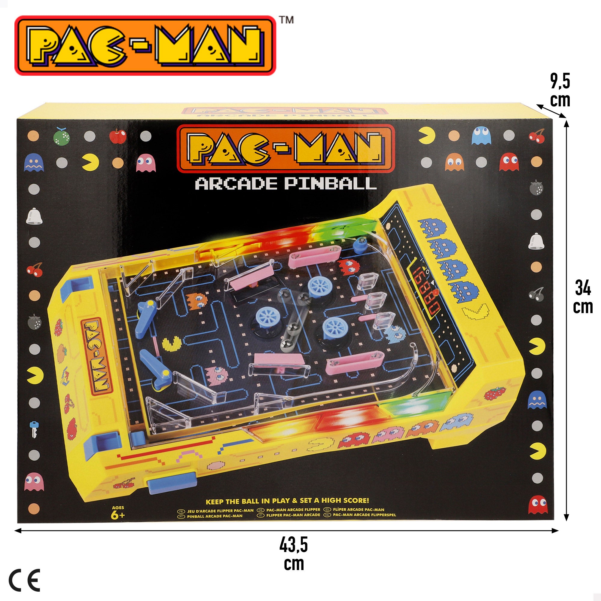 Pac-Man Pinball arcade de mesa con luz y sonido
