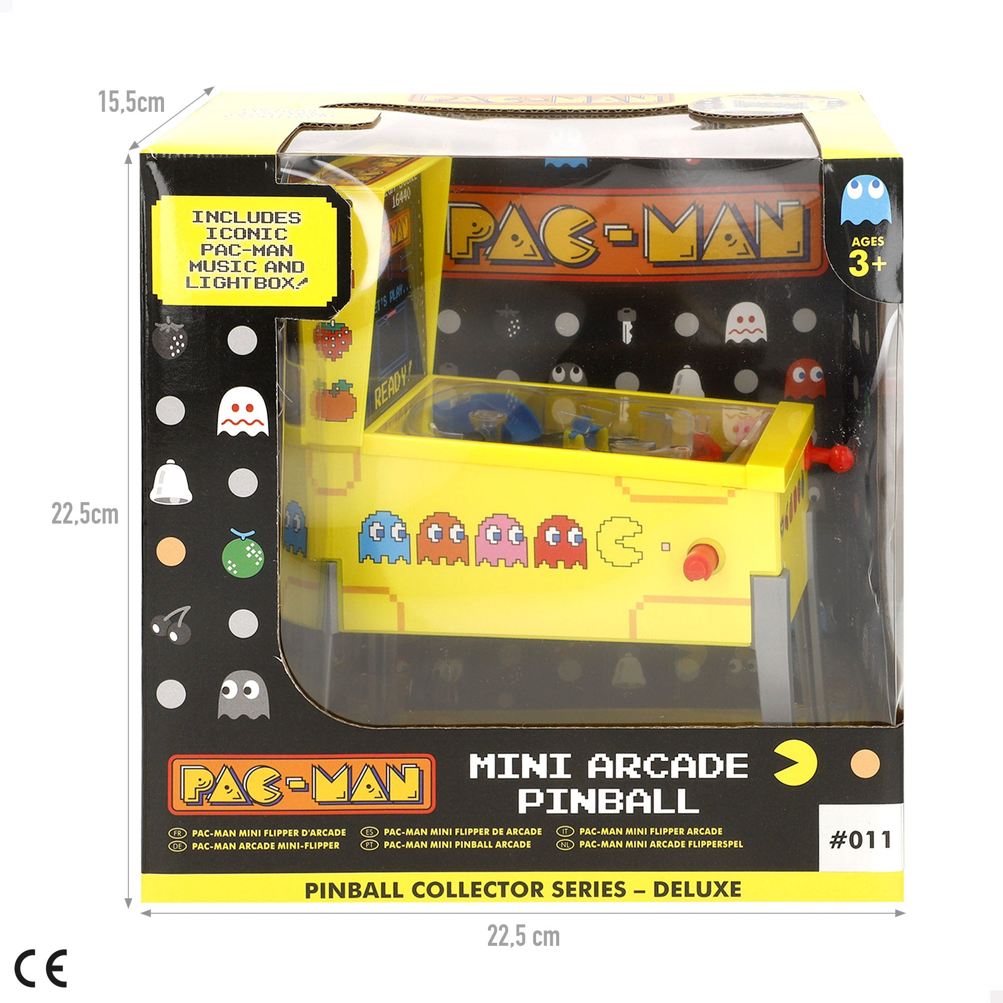 Pac-Man Mini pinball arcade 16x8,5x26 cm