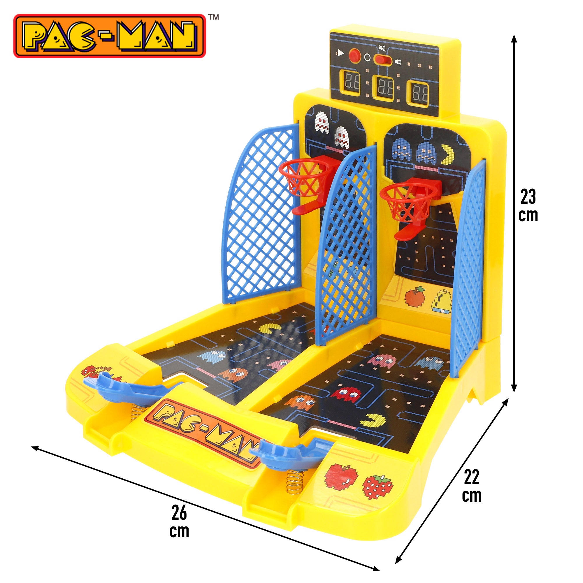 Pac-Man Juego basket arcade de mesa con luz y sonido