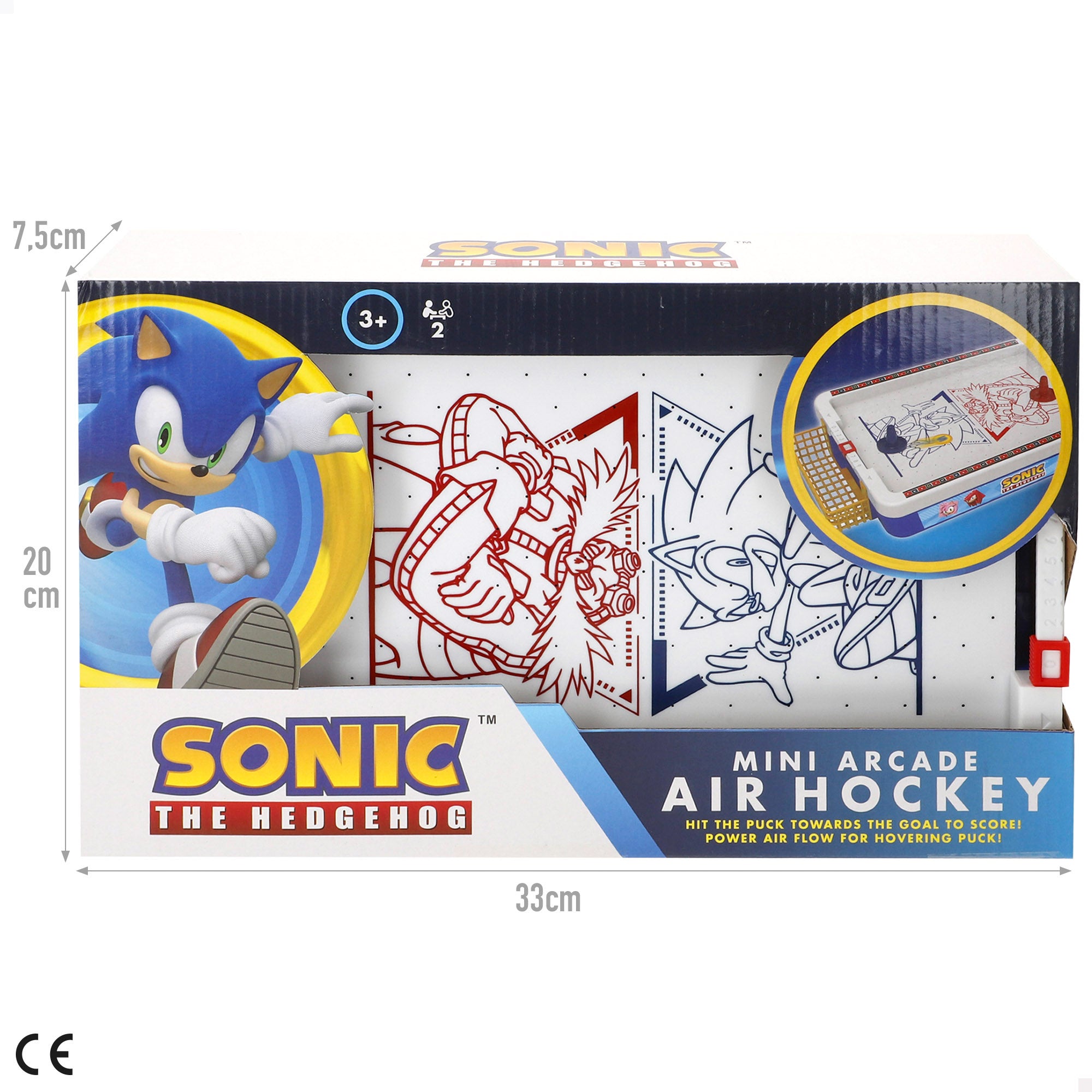 Sonic Mini air hockey de mesa