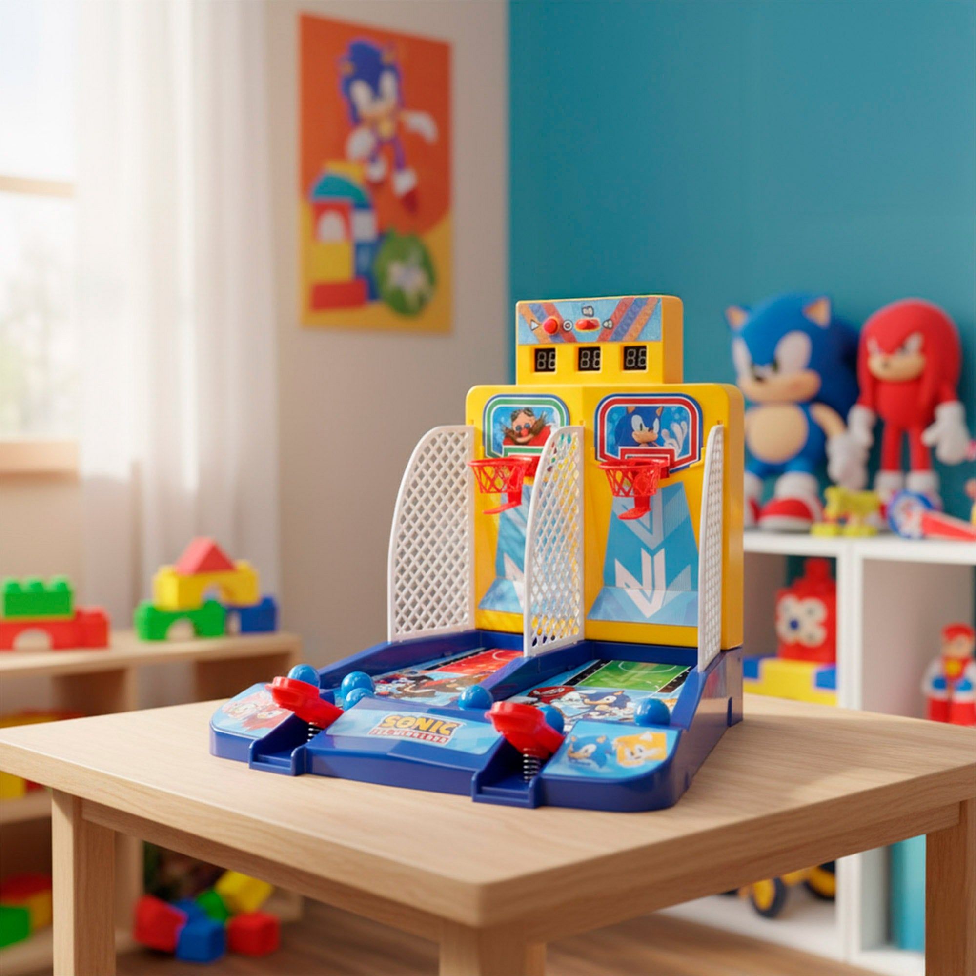 Sonic Juego basket arcade de mesa con luz y sonido