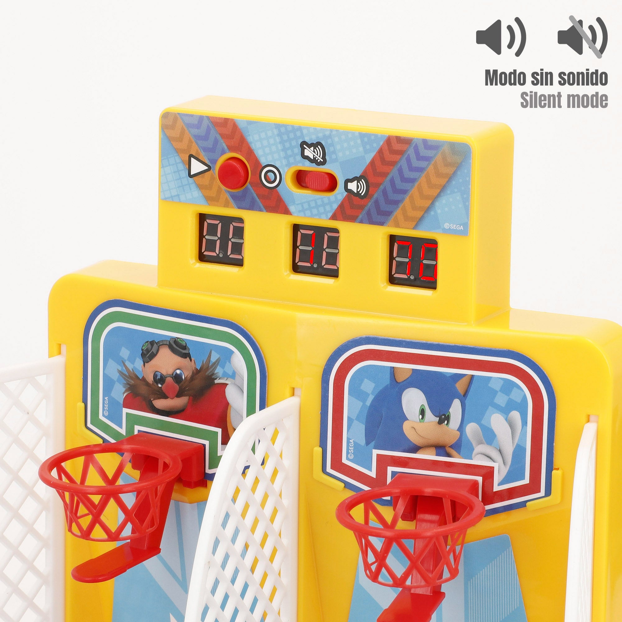 Sonic Juego basket arcade de mesa con luz y sonido