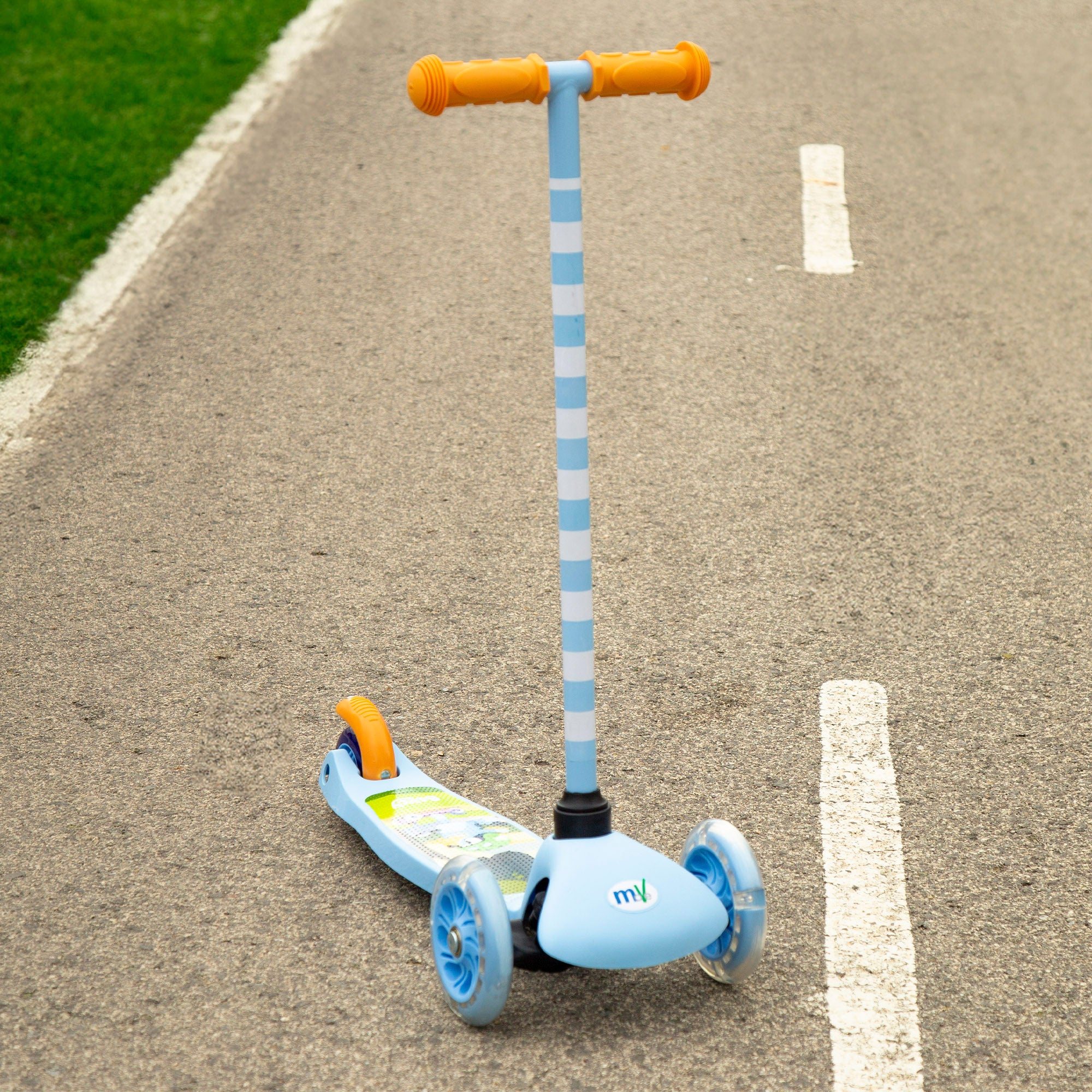 Bluey Patinete 3 ruedas máx. 20 kg con luces y freno