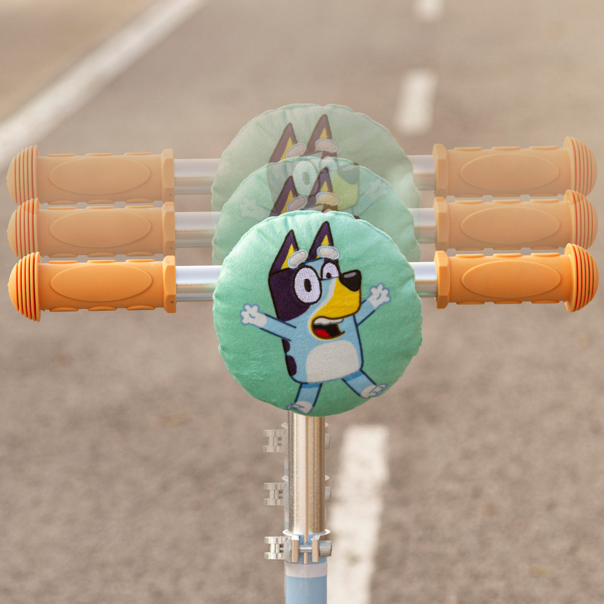 Bluey Patinete infantil 3 ruedas con bolsa delantera