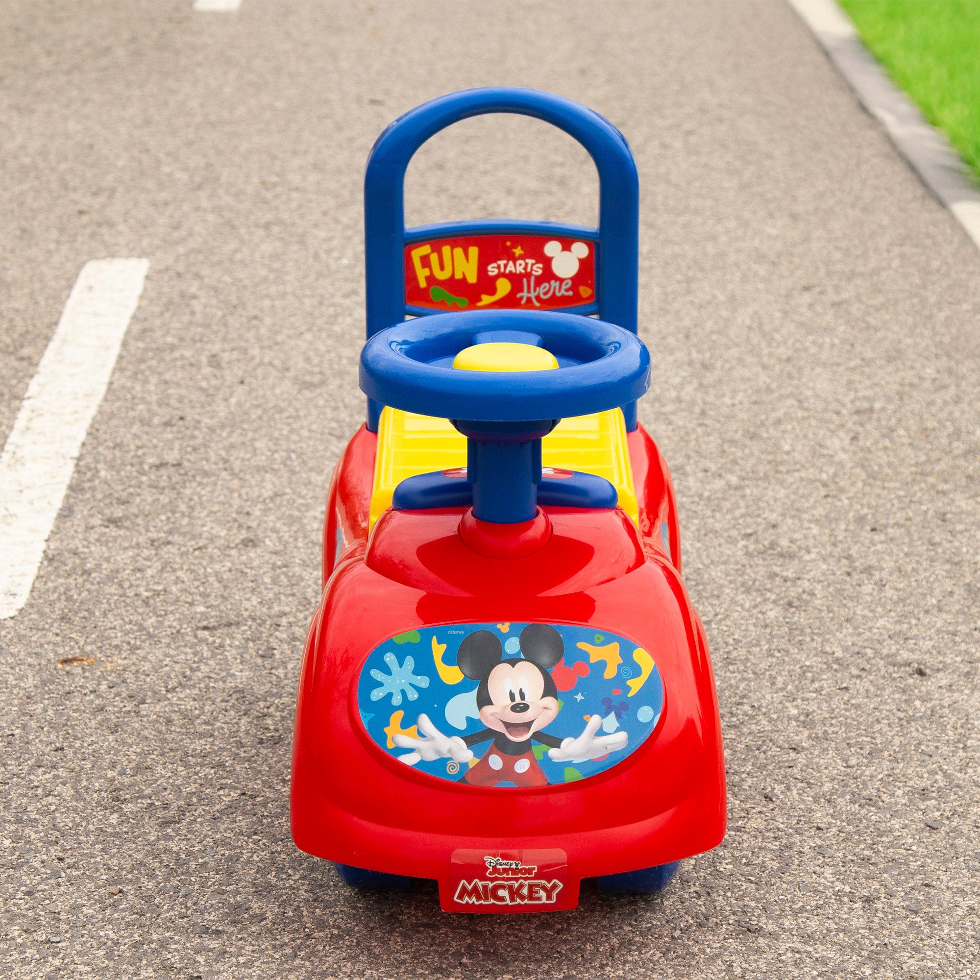 Mickey Correpasillos con teléfono, bocina y almacenaje