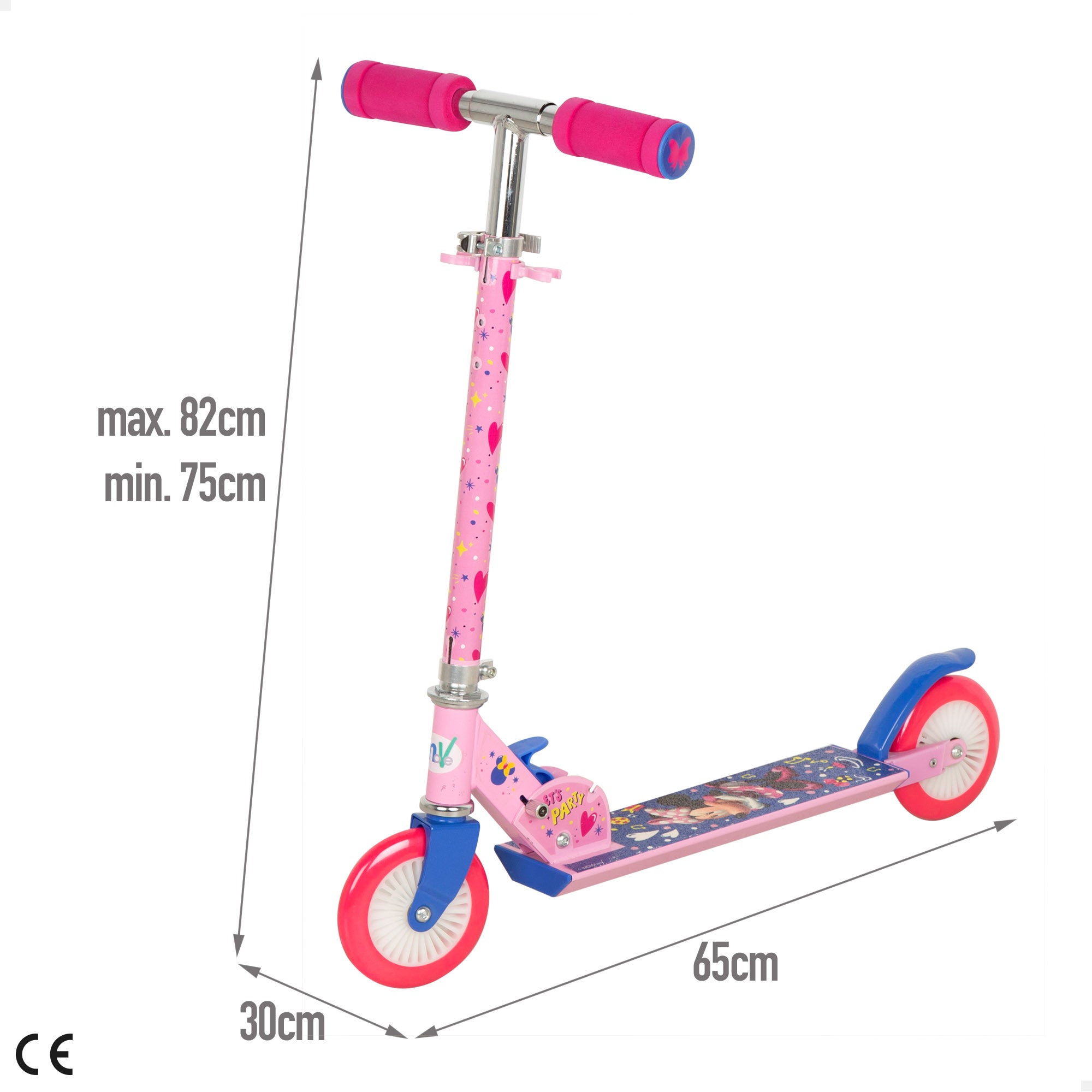 Minnie Patinete plegable 2 ruedas máx. 50 kg con freno
