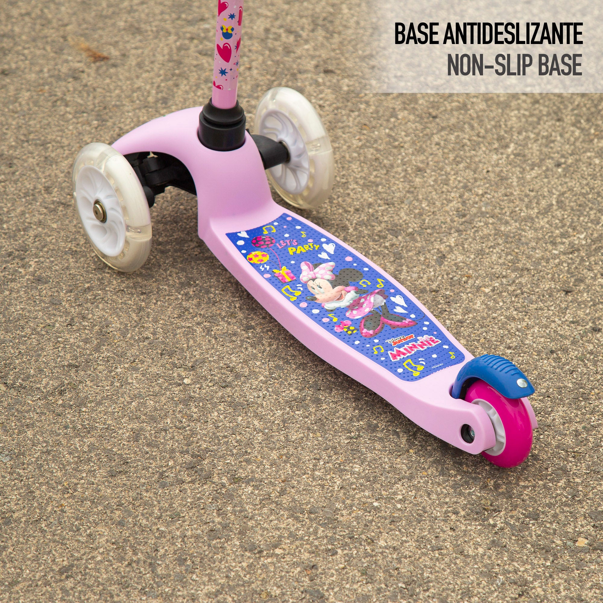 Minnie Patinete 3 ruedas máx. 20 kg con luces y freno
