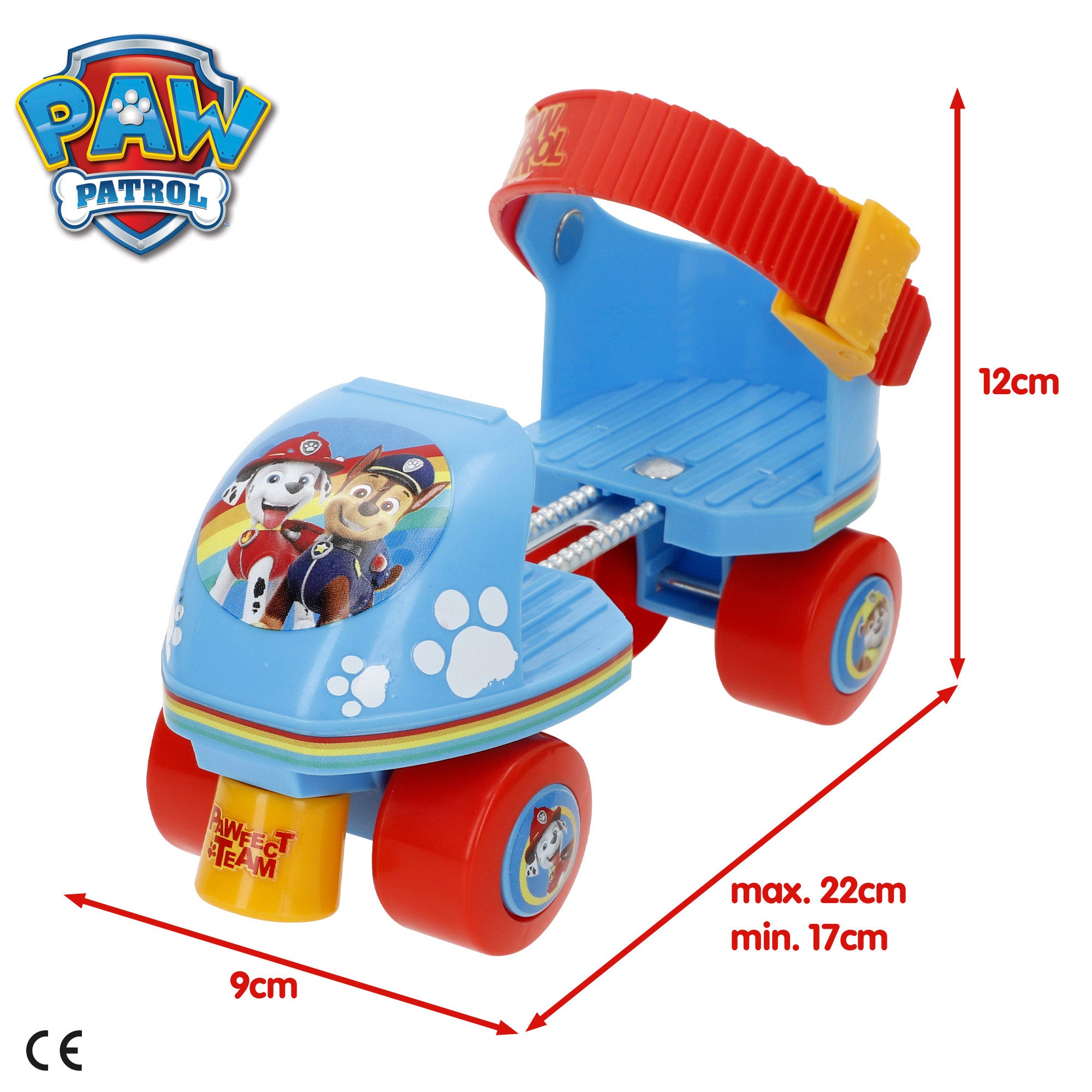 La Patrulla Canina Patines 4 ruedas ajustables talla 22-29 máx. 20 kg +3 años