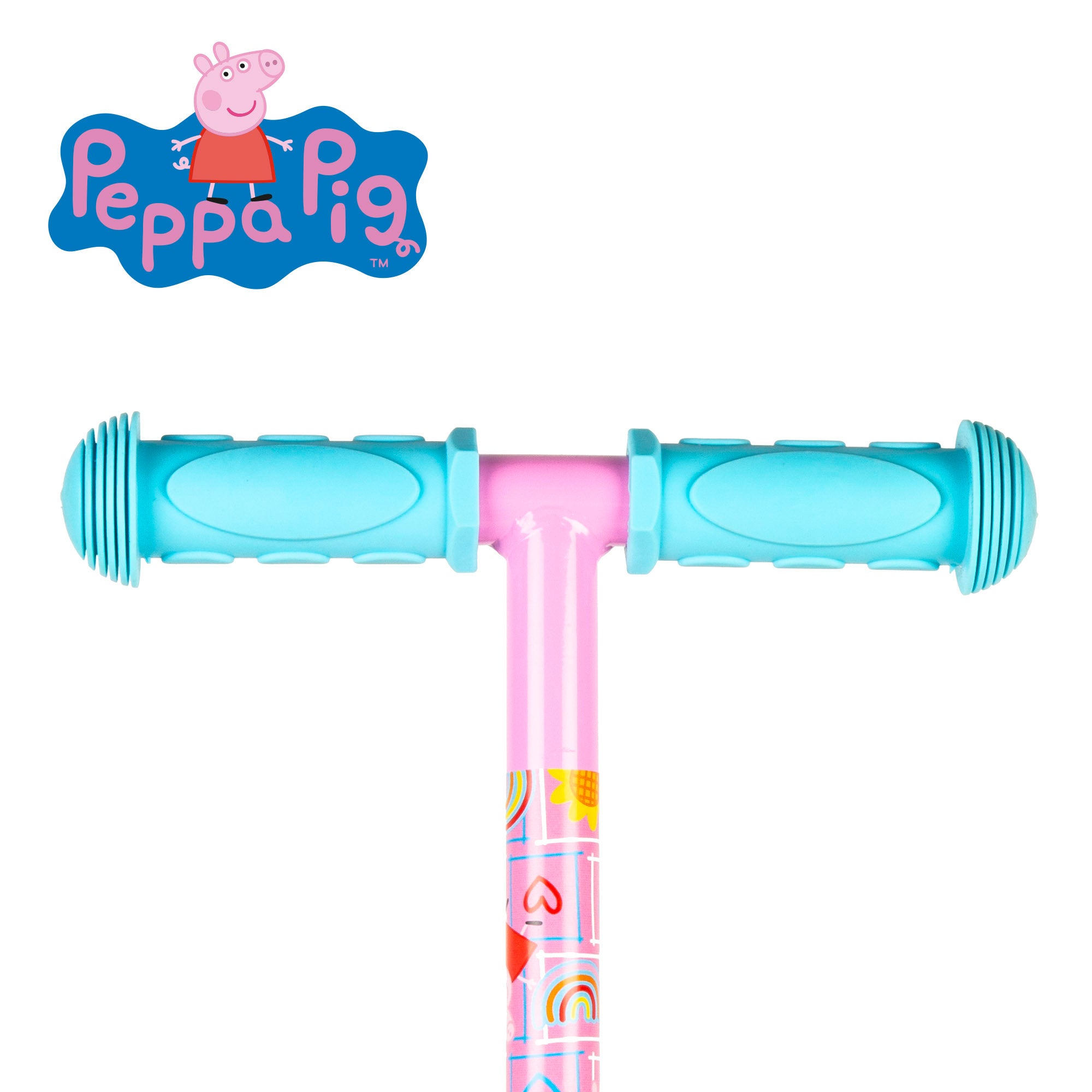 Peppa Pig Patinete 3 ruedas máx. 20 kg con luces y freno