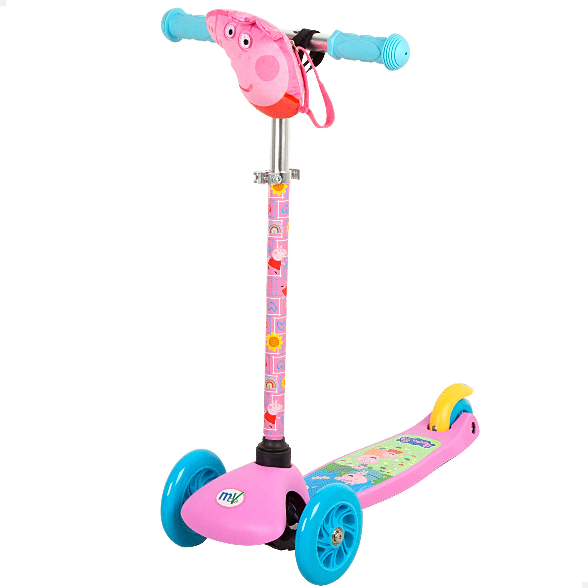 Peppa Pig Patinete infantil 3 ruedas con bolsillo