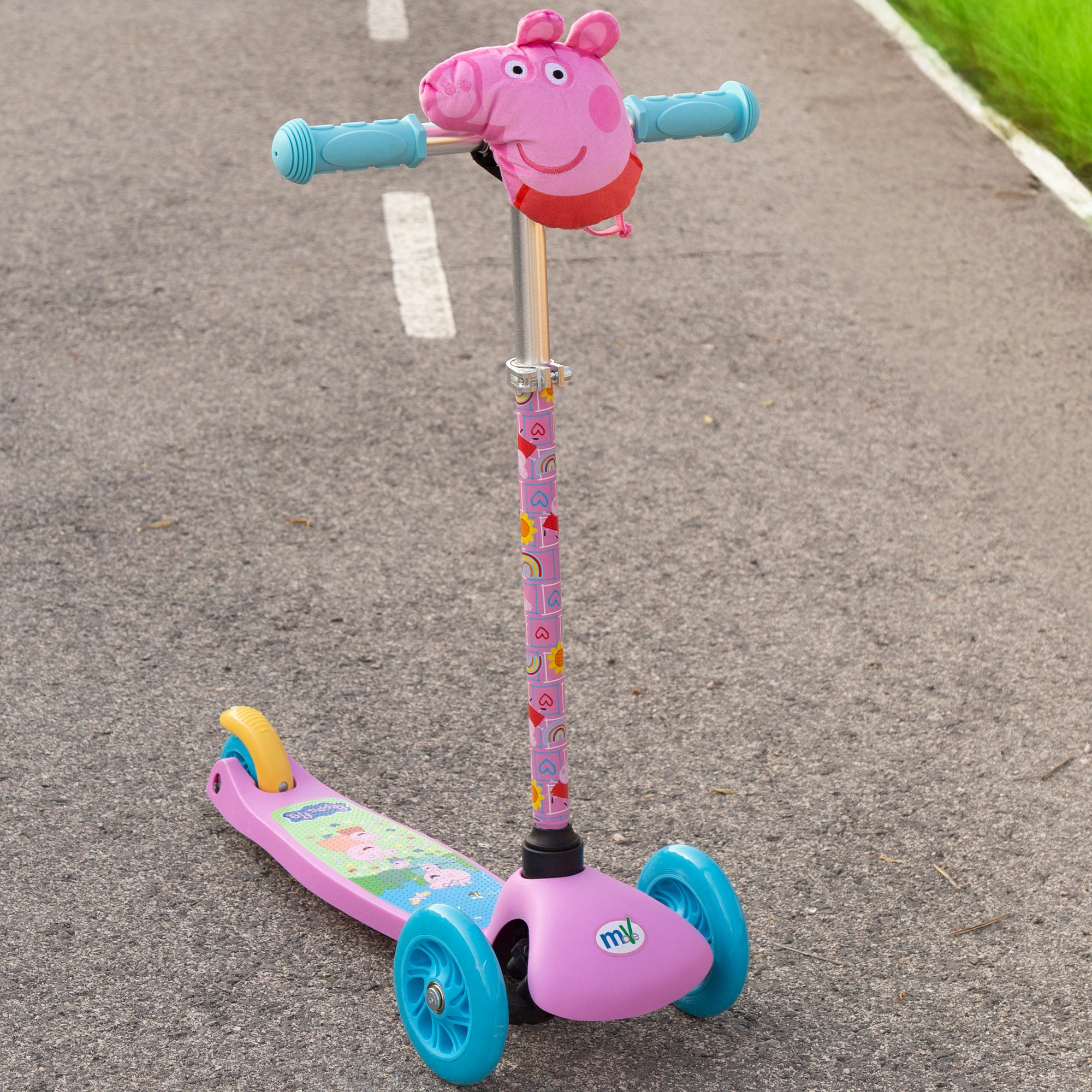 Peppa Pig Patinete infantil 3 ruedas con bolsillo