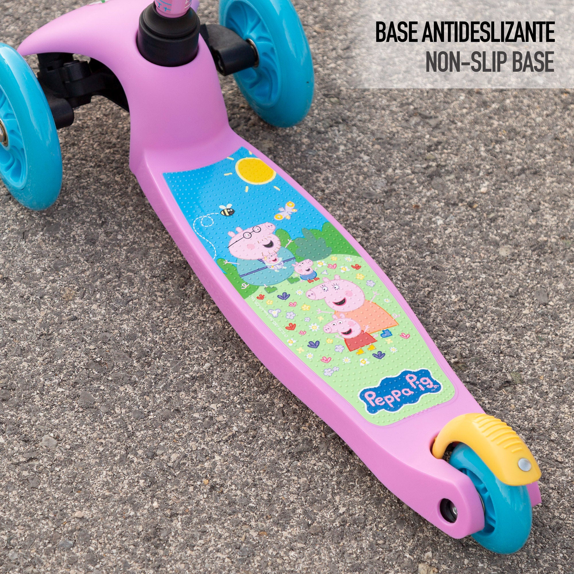 Peppa Pig Patinete infantil 3 ruedas con bolsillo